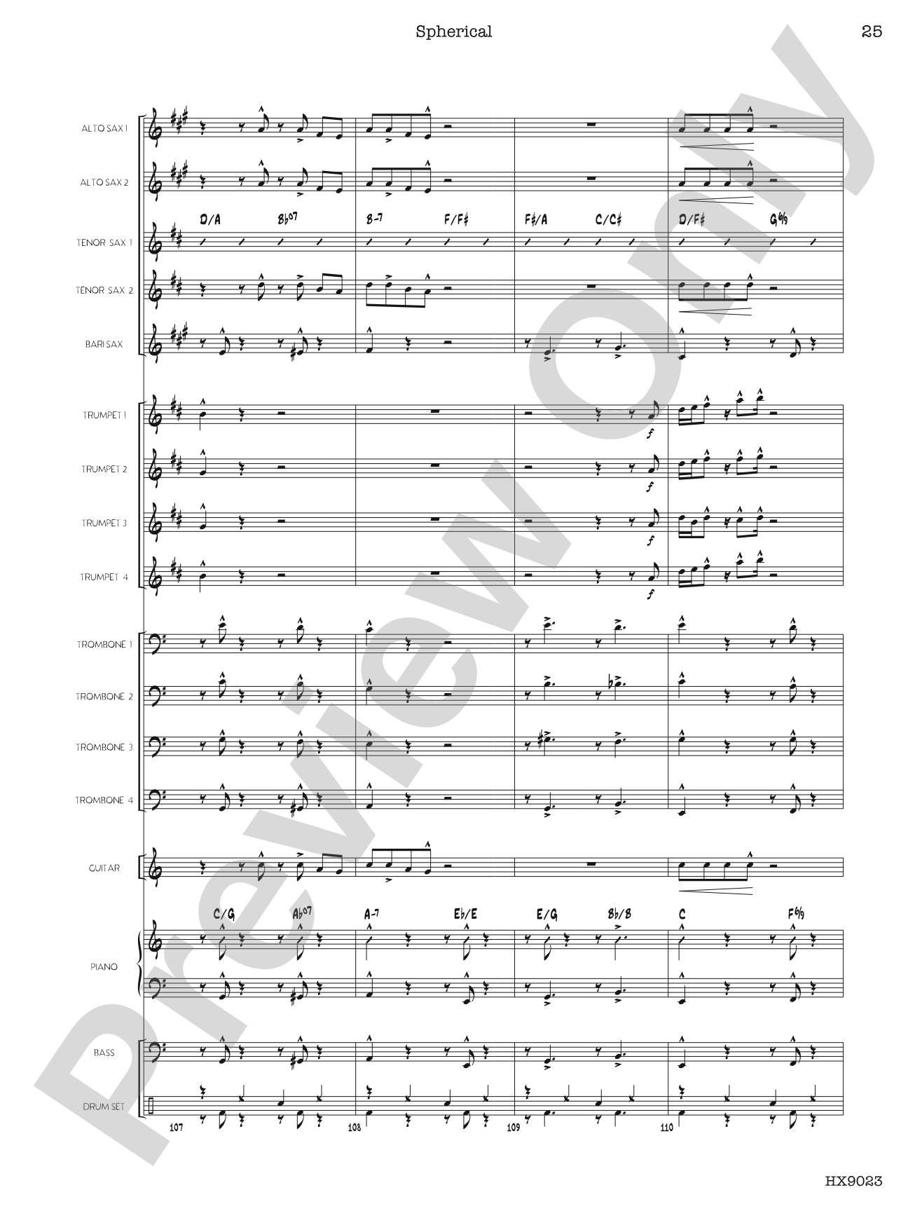 Spherical: Score
