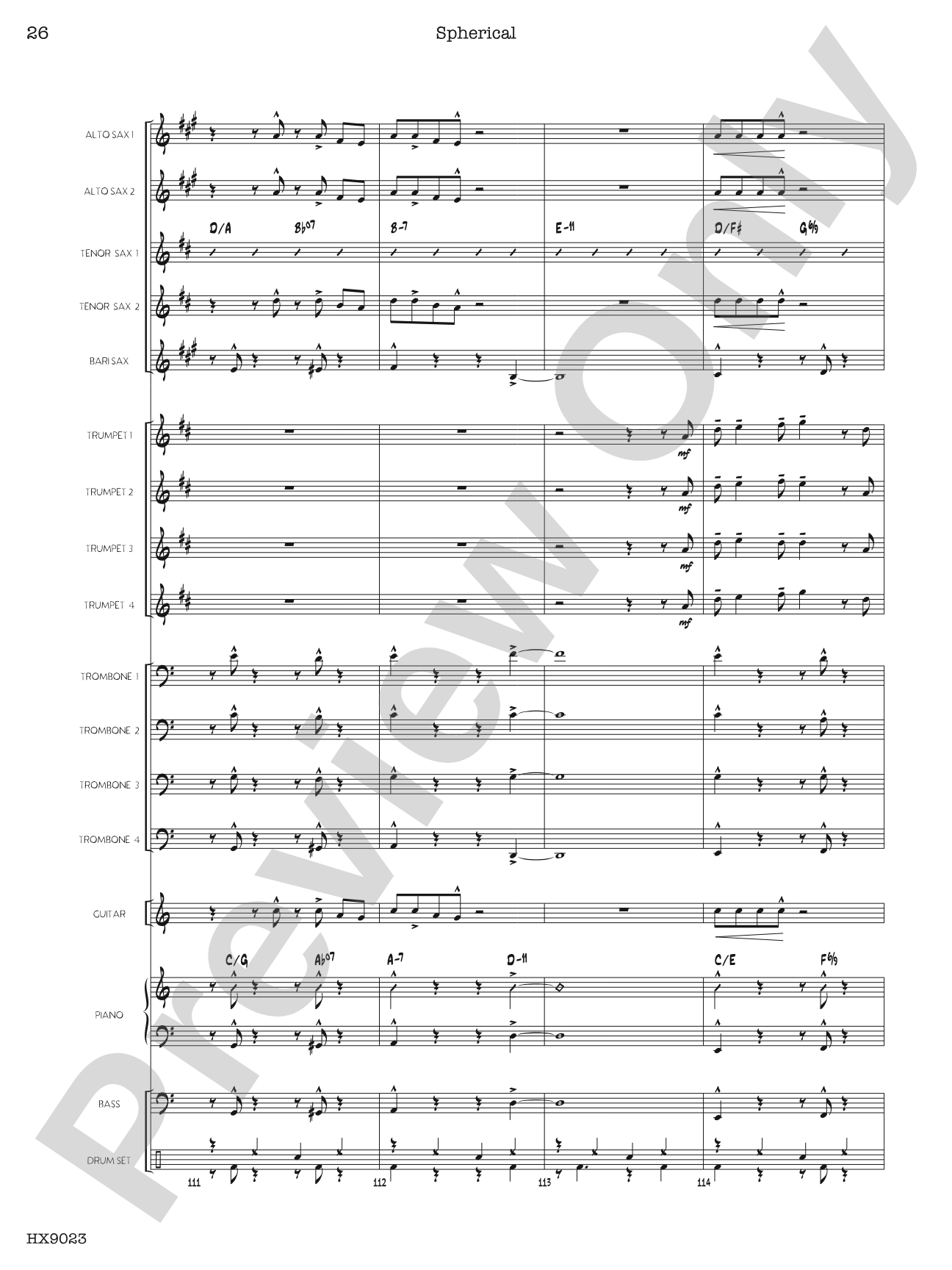 Spherical: Score