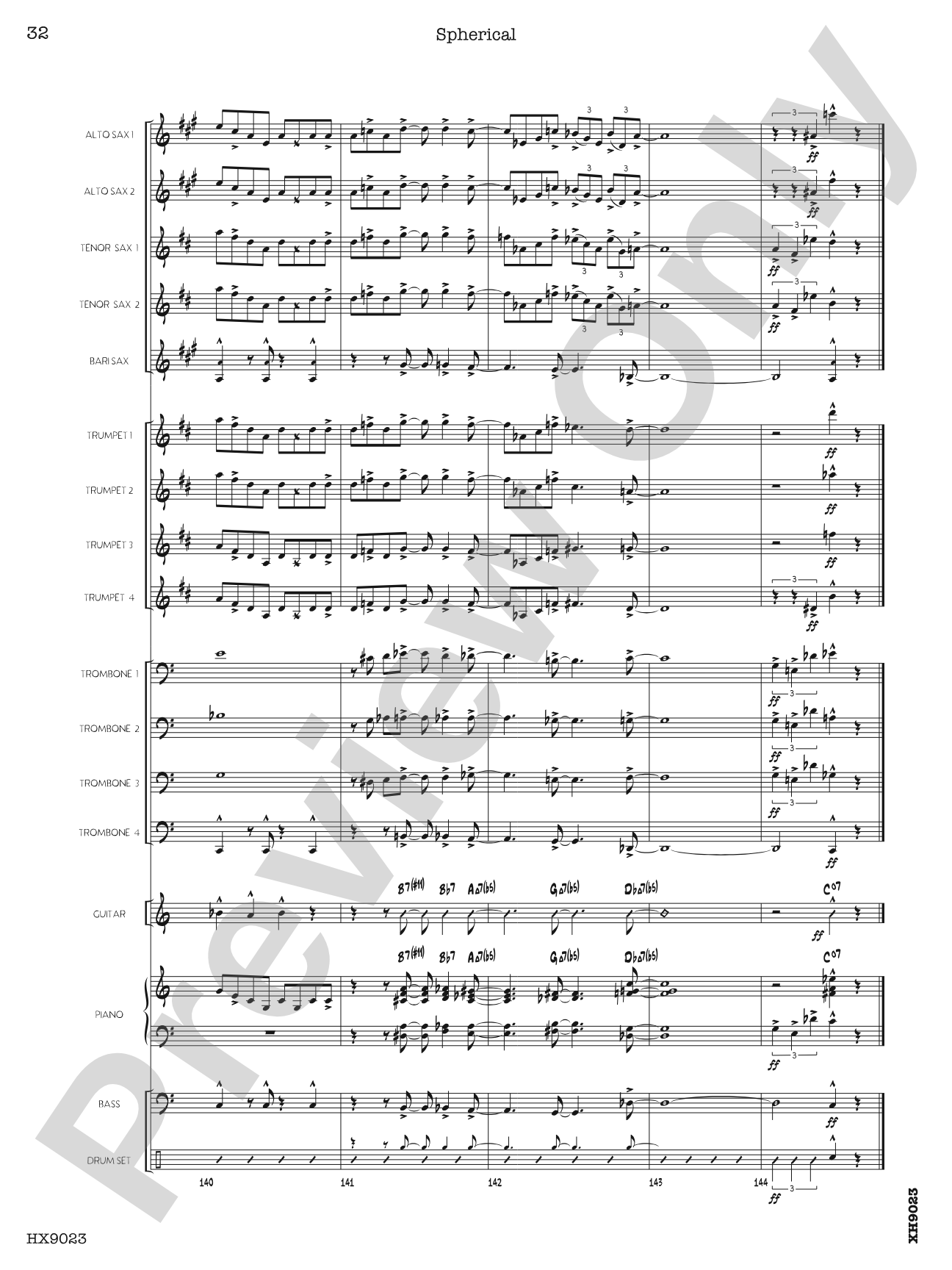 Spherical: Score