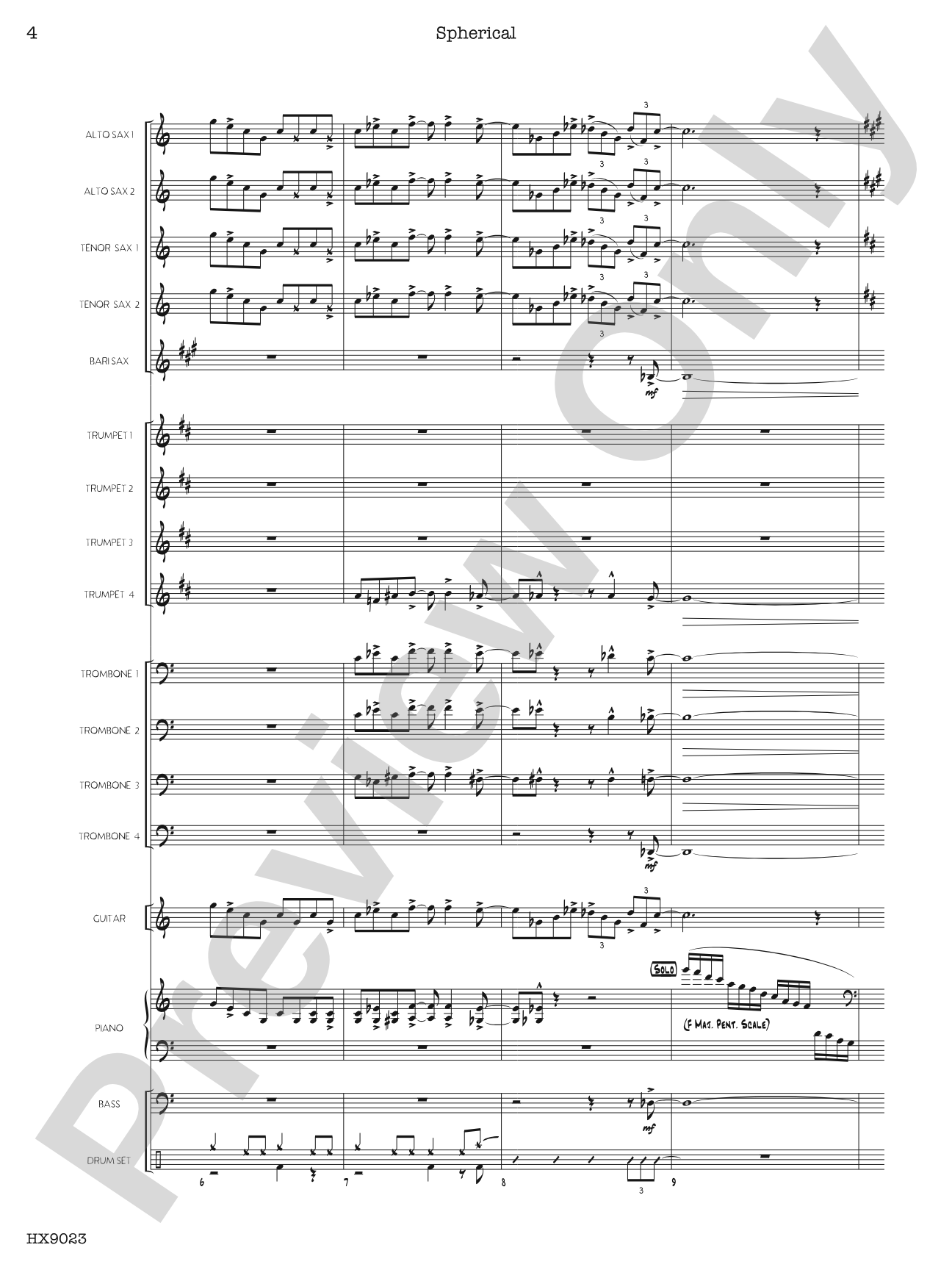 Spherical: Score