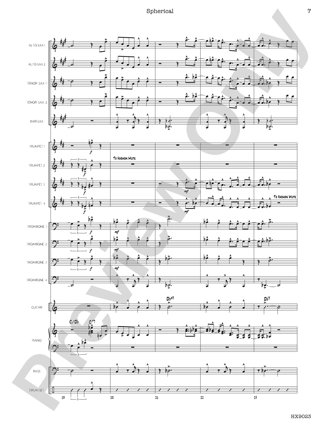 Spherical: Score