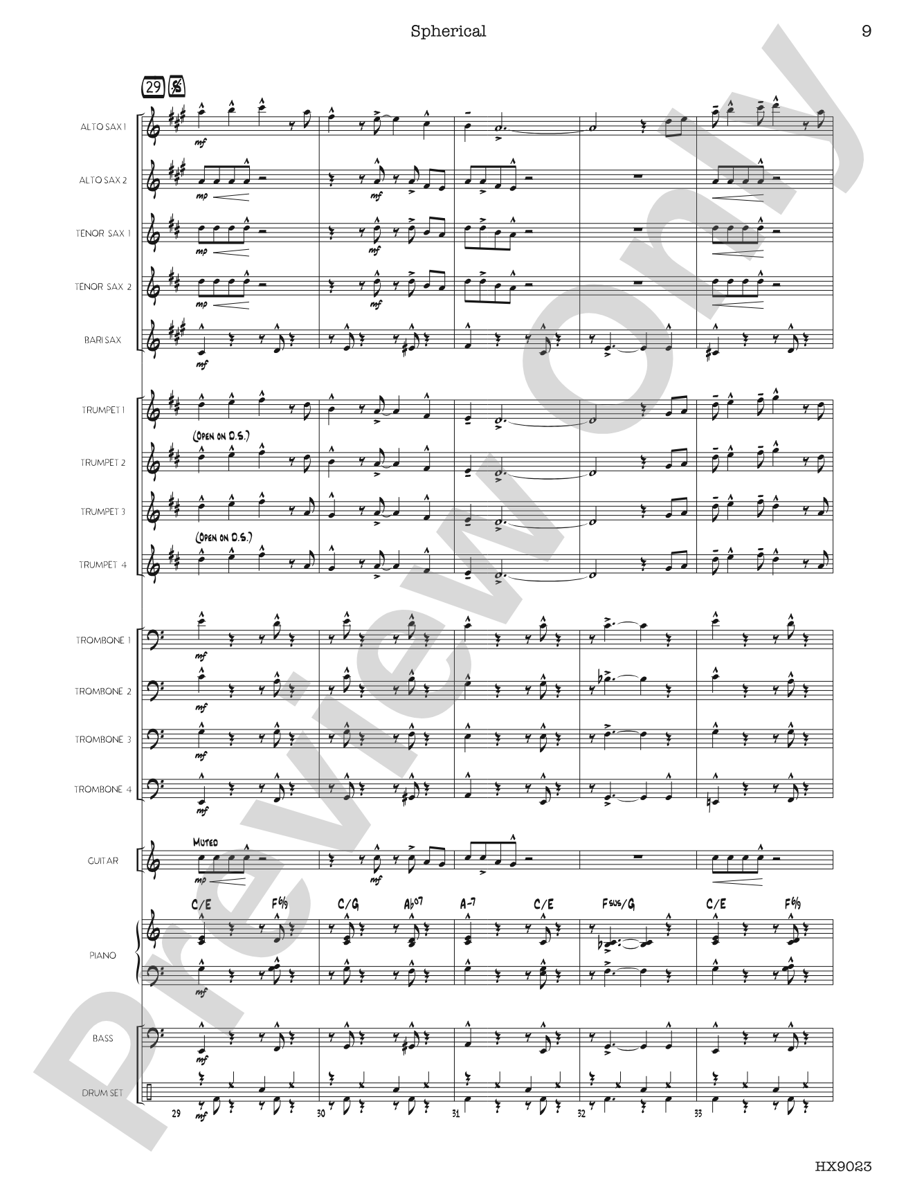 Spherical: Score