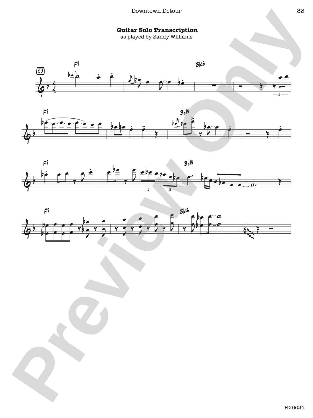 Downtown Detour: Jazz Ensemble Conductor Score & Parts