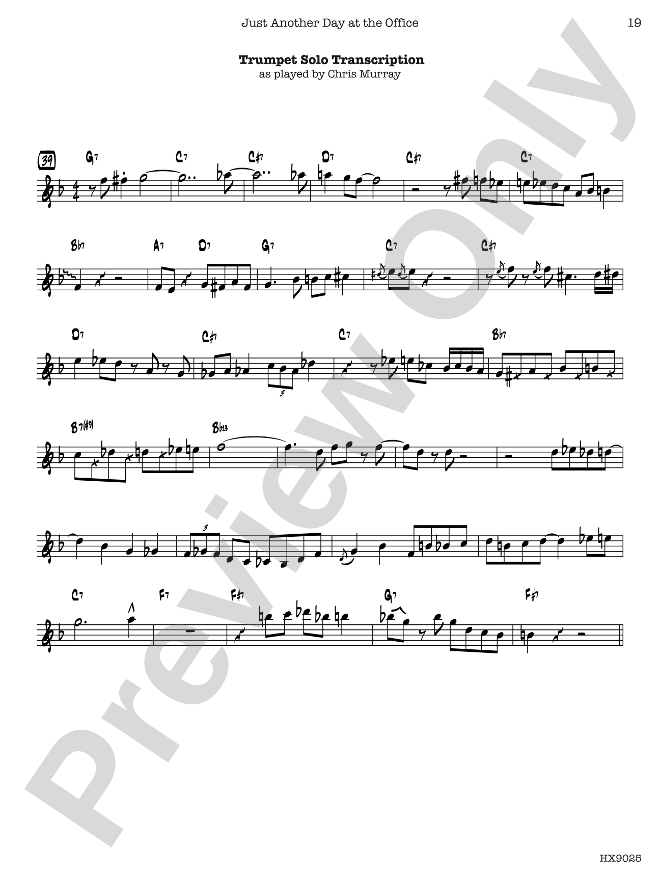 Just Another Day at the Office: Jazz Ensemble Conductor Score & Parts