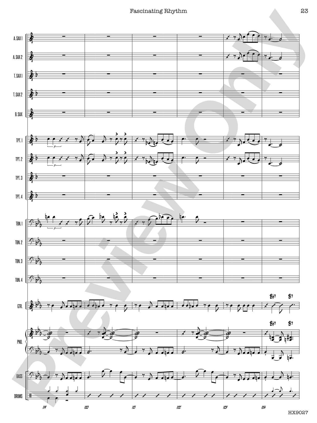 Fascinating Rhythm: Jazz Ensemble Conductor Score & Parts