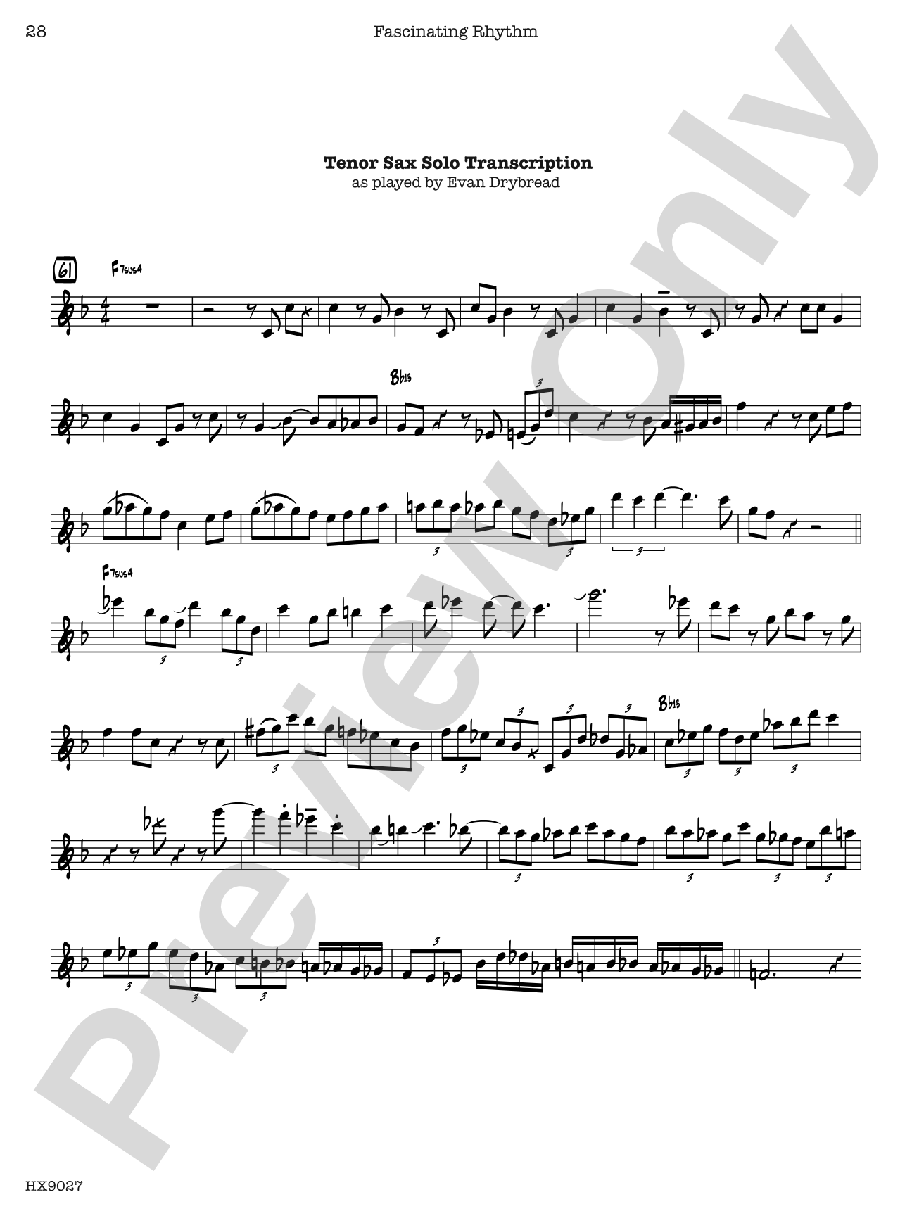 Fascinating Rhythm: Jazz Ensemble Conductor Score & Parts
