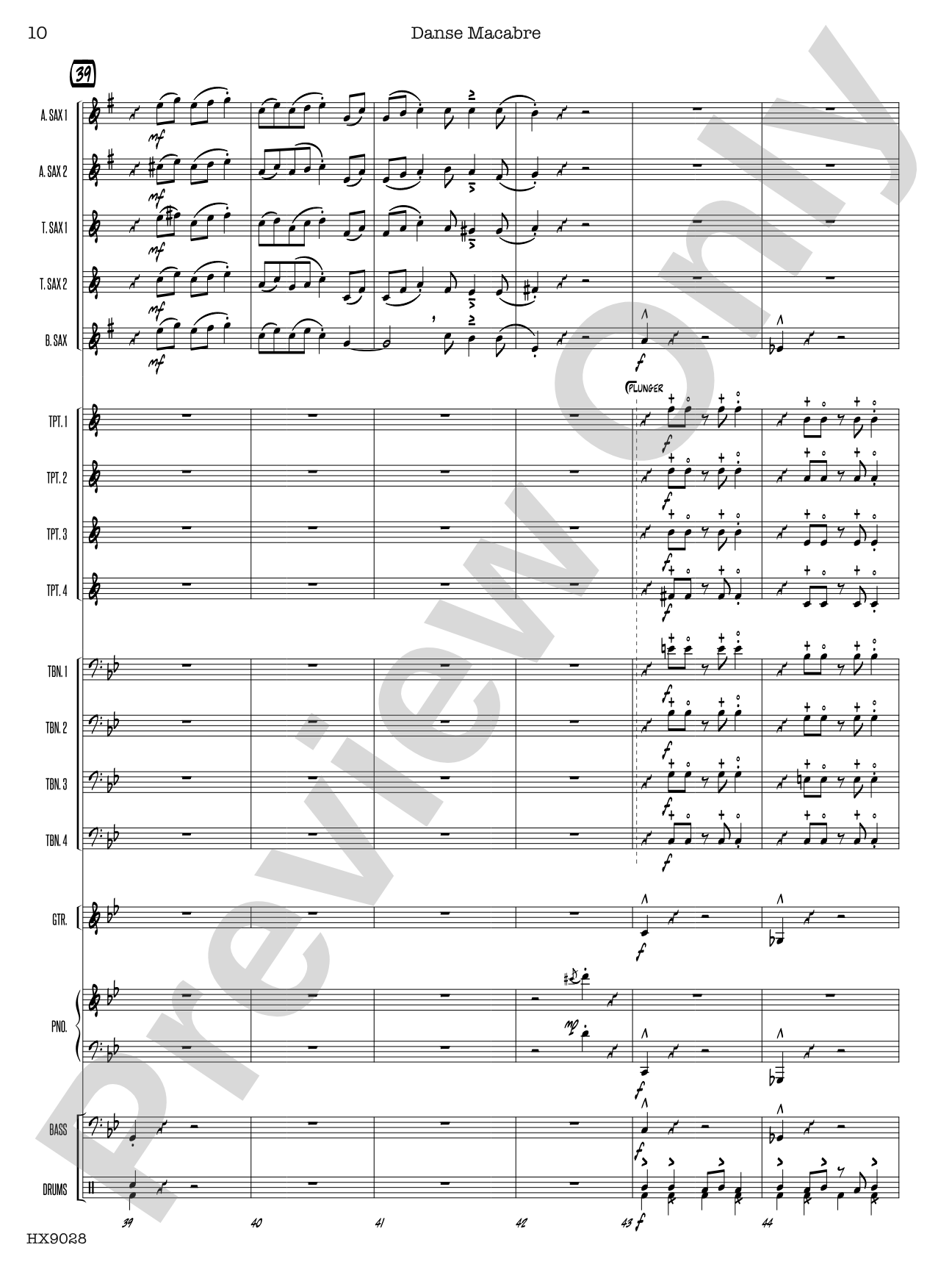 Danse Macabre: Score