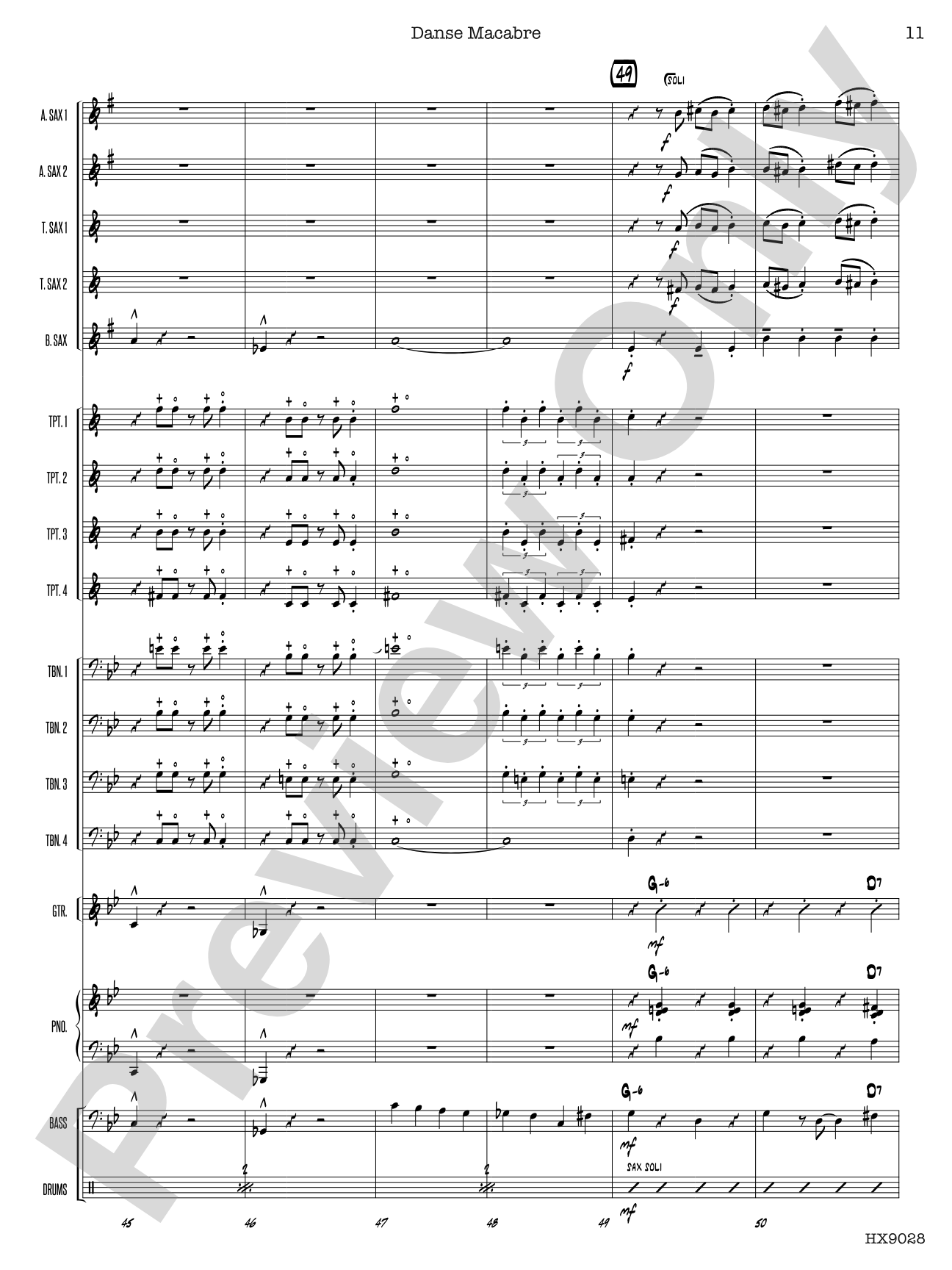 Danse Macabre: Score