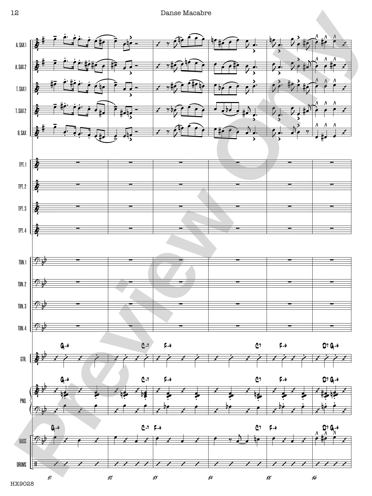 Danse Macabre: Score