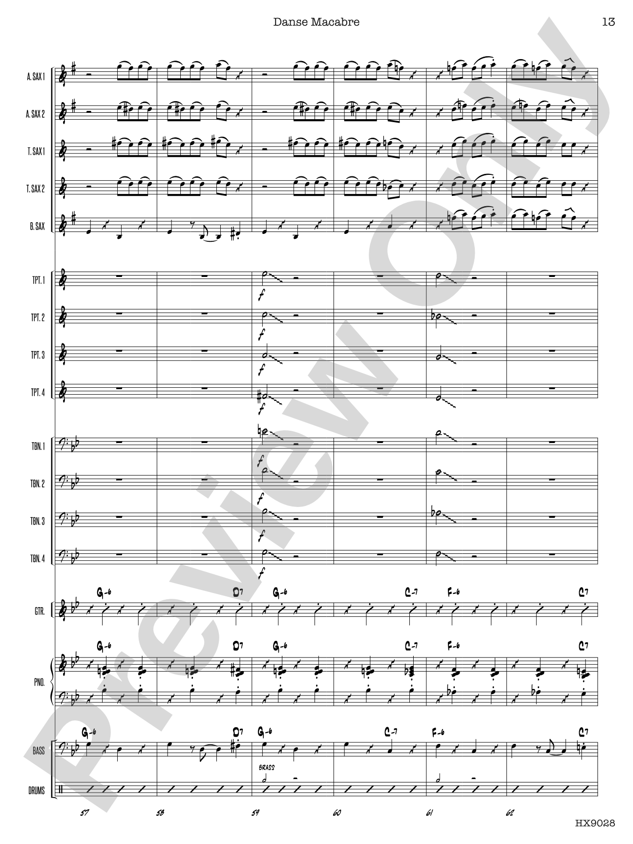 Danse Macabre: Score