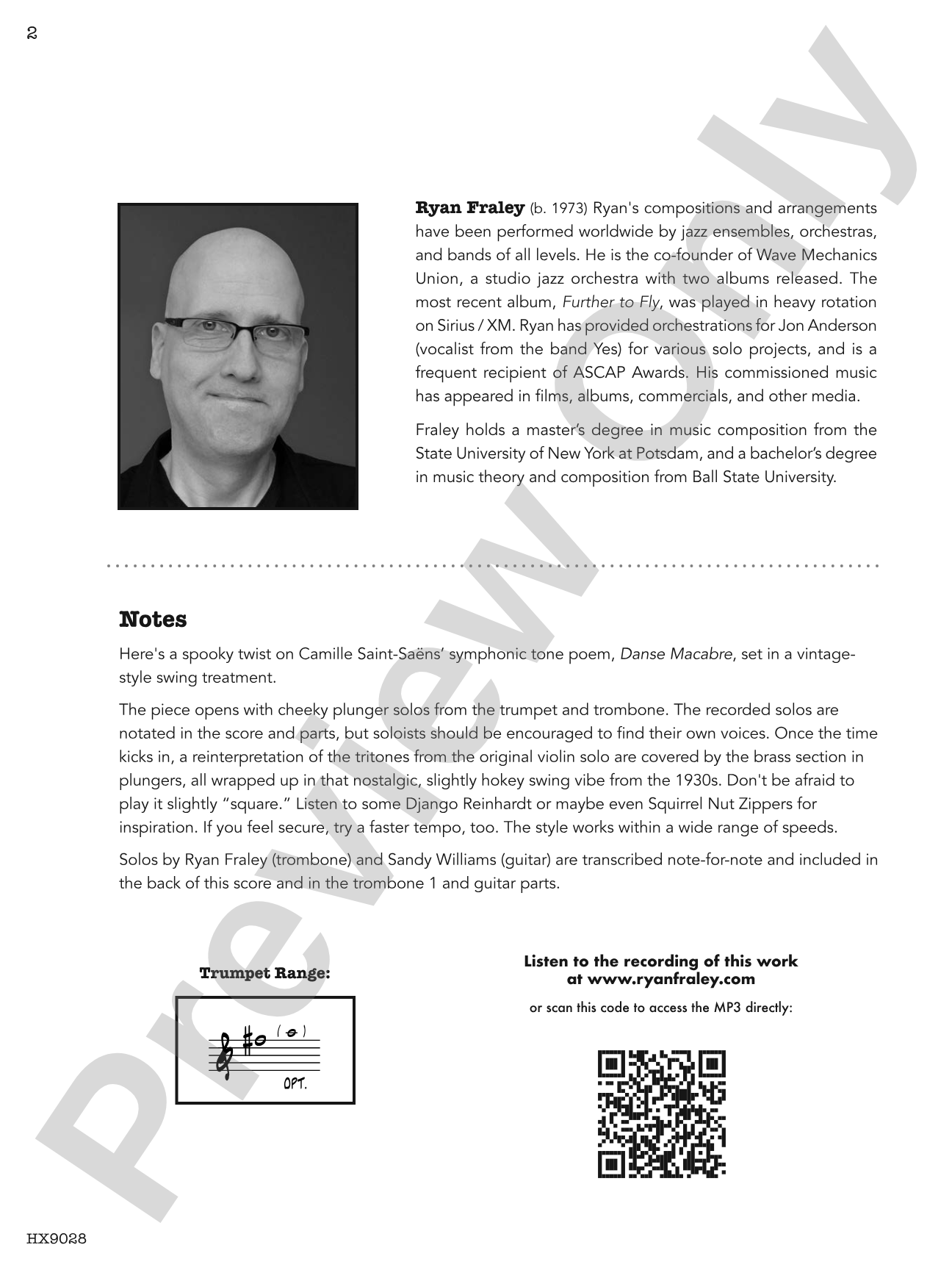 Danse Macabre: Score