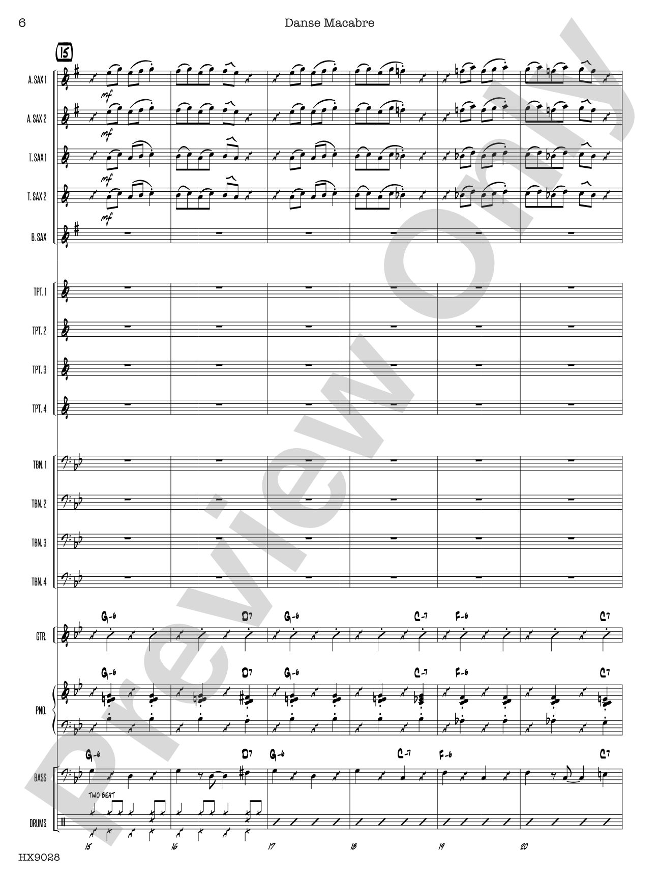 Danse Macabre: Score