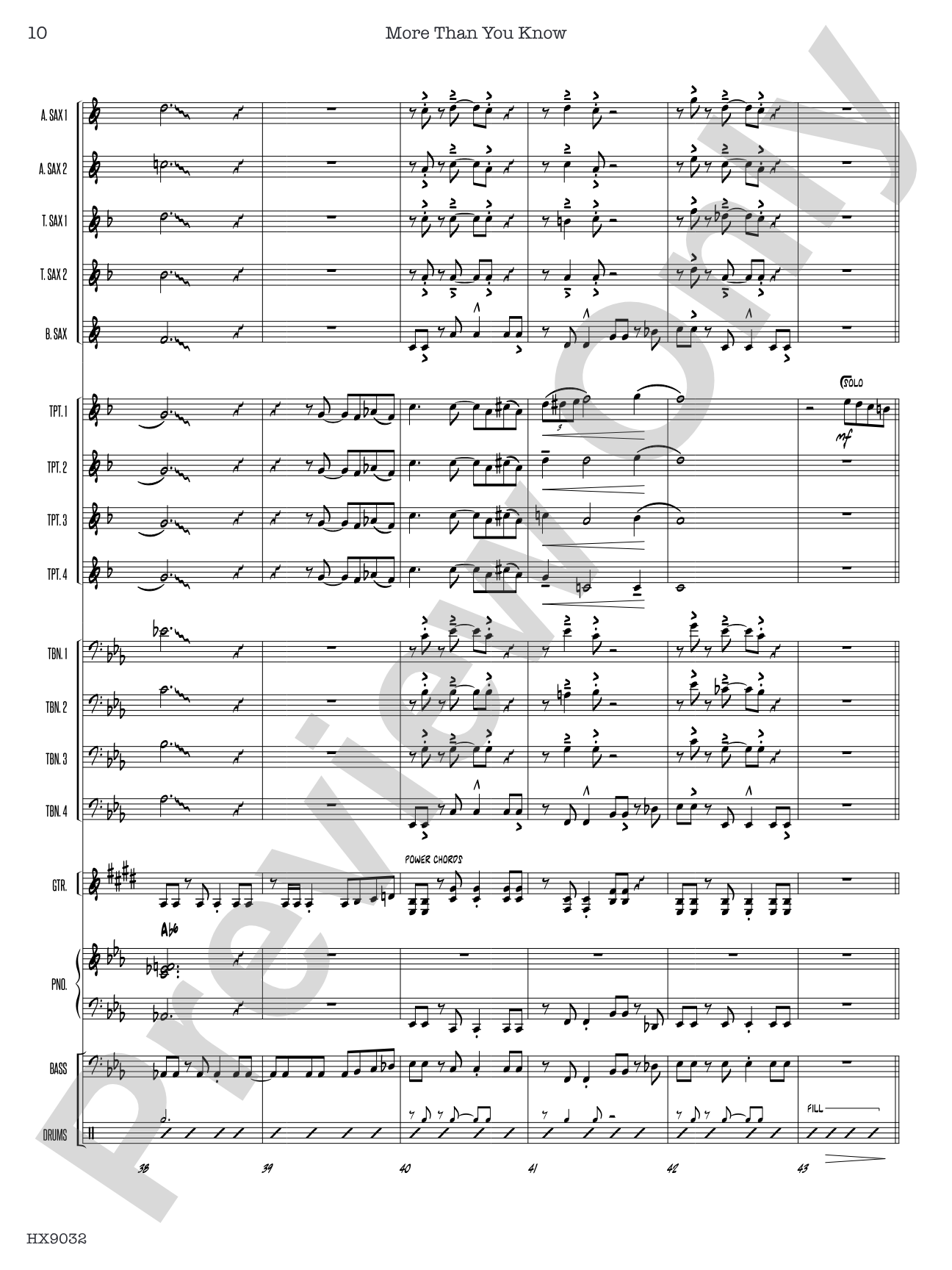More Than You Know: Jazz Ensemble Conductor Score & Parts