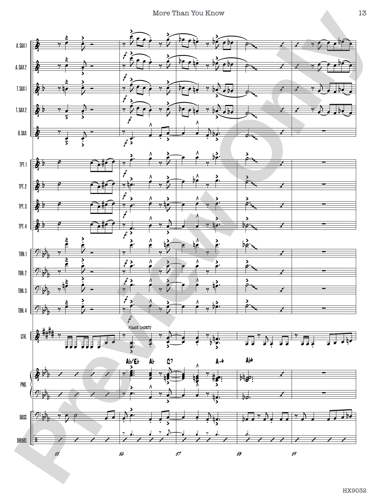 More Than You Know: Jazz Ensemble Conductor Score & Parts