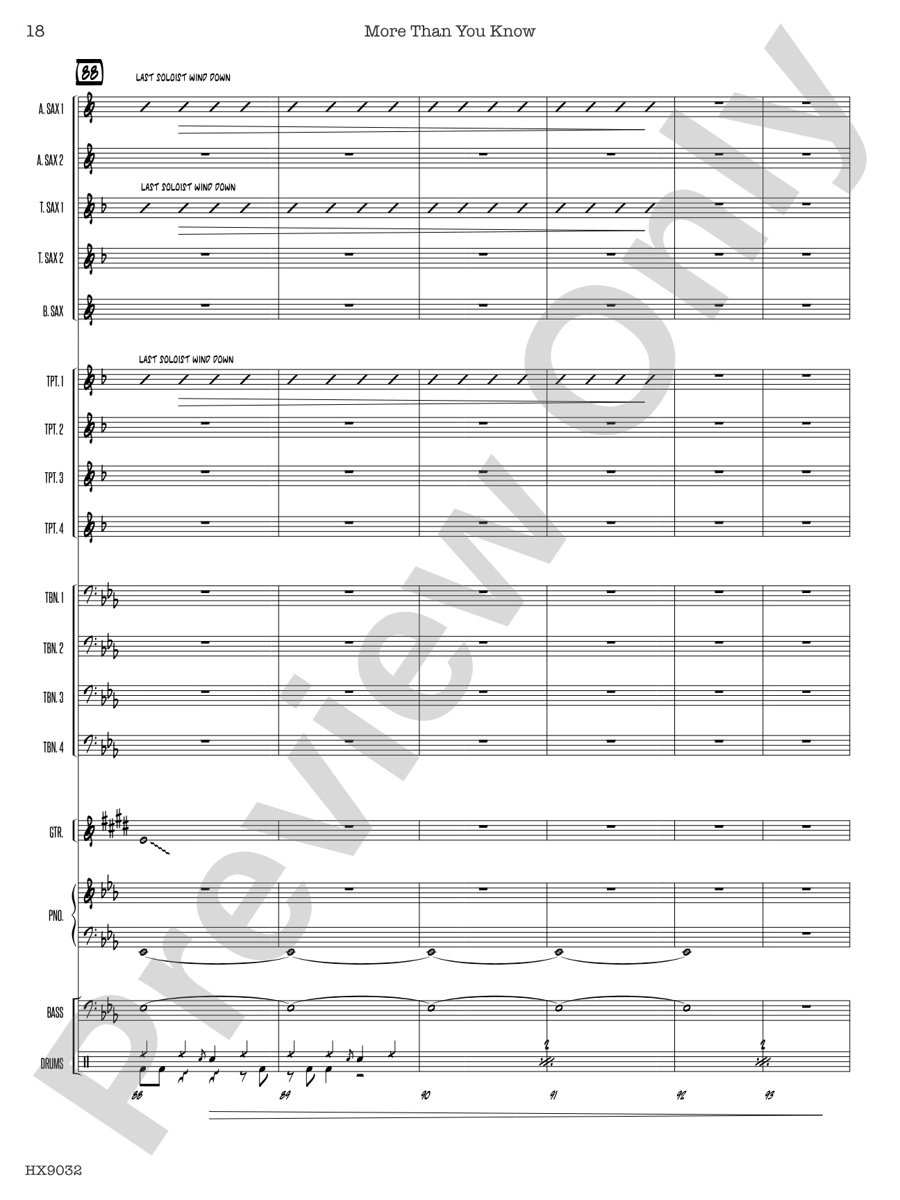 More Than You Know: Jazz Ensemble Conductor Score & Parts