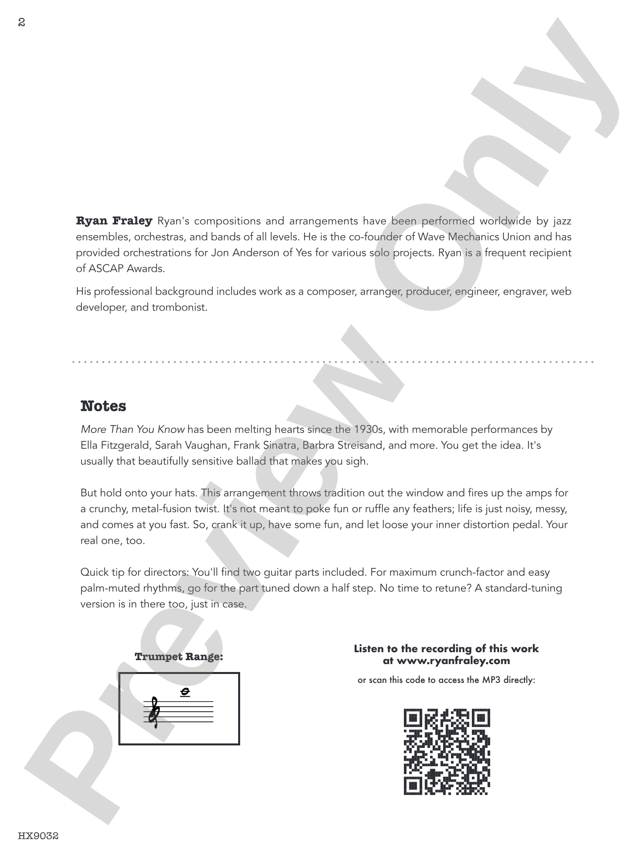 More Than You Know: Jazz Ensemble Conductor Score & Parts