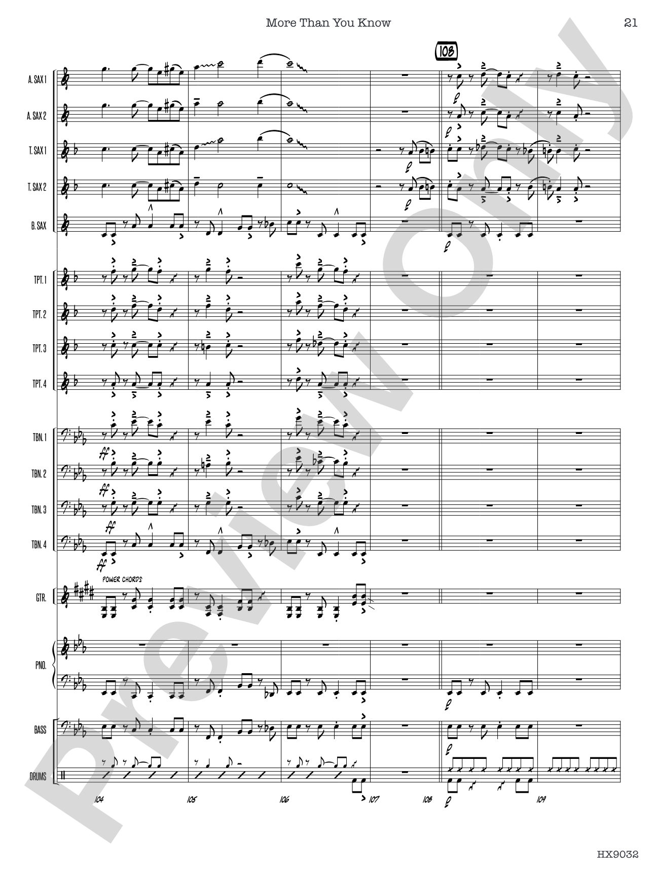 More Than You Know: Jazz Ensemble Conductor Score & Parts