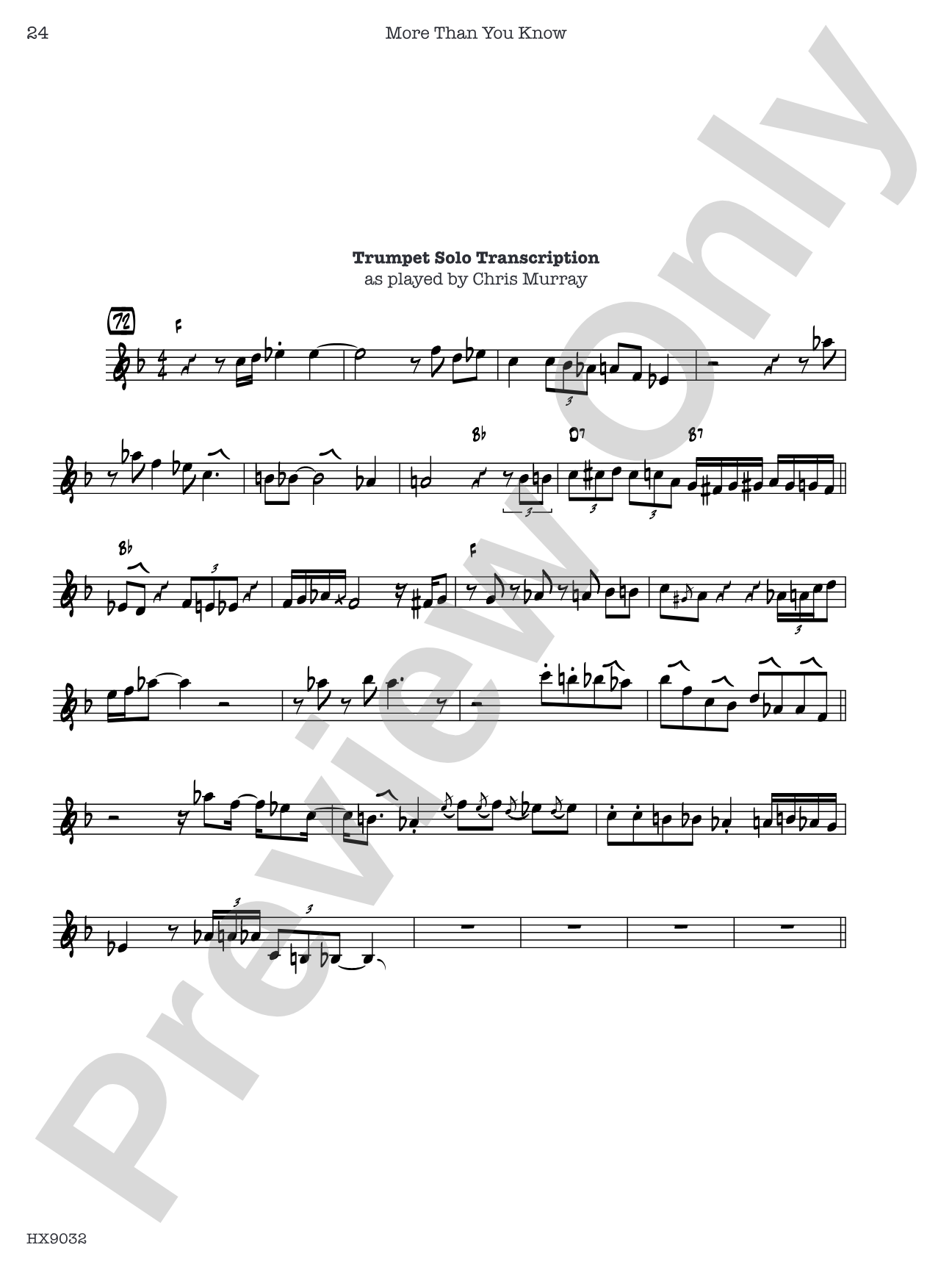 More Than You Know: Jazz Ensemble Conductor Score & Parts