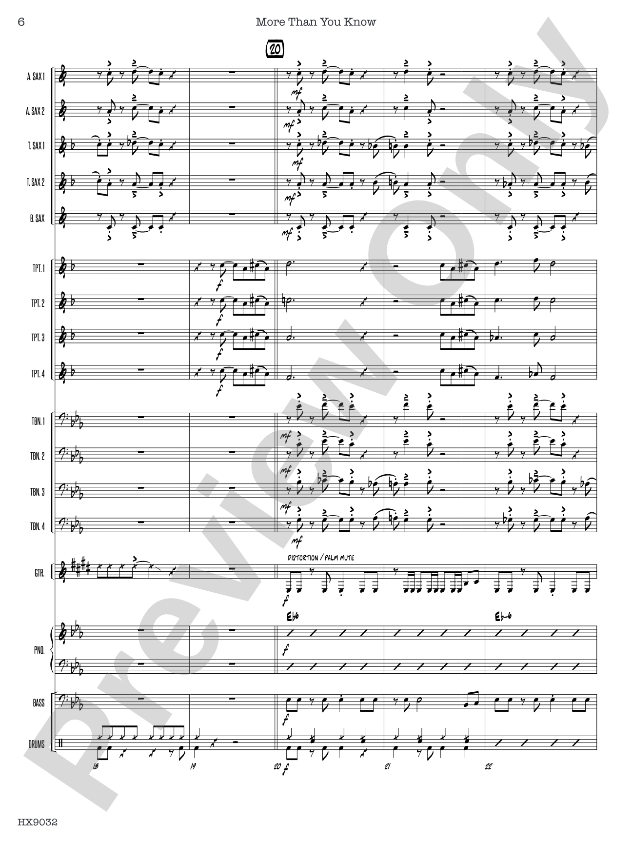 More Than You Know: Jazz Ensemble Conductor Score & Parts