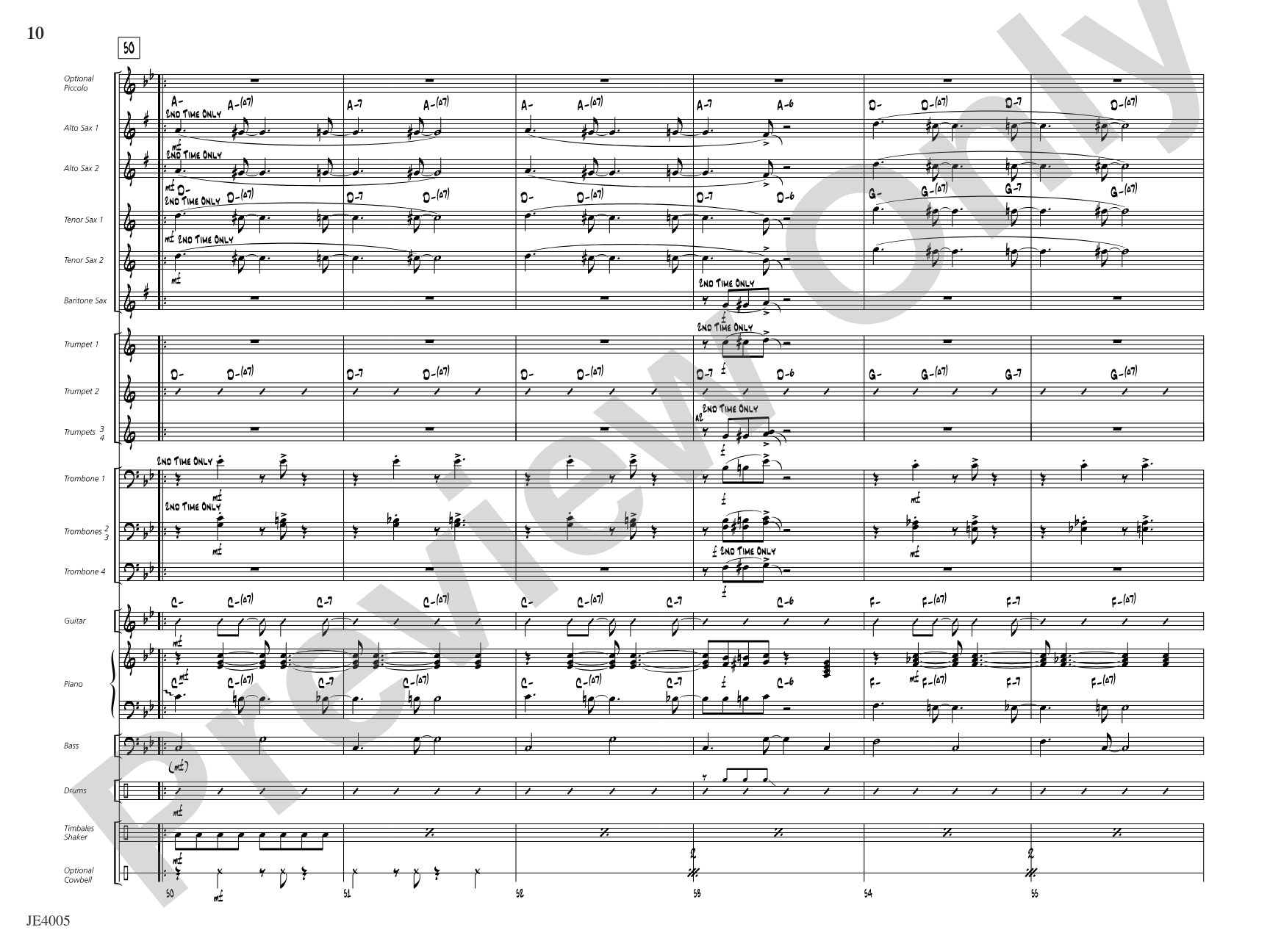 Salsa on the Side: Jazz Ensemble Conductor Score & Parts