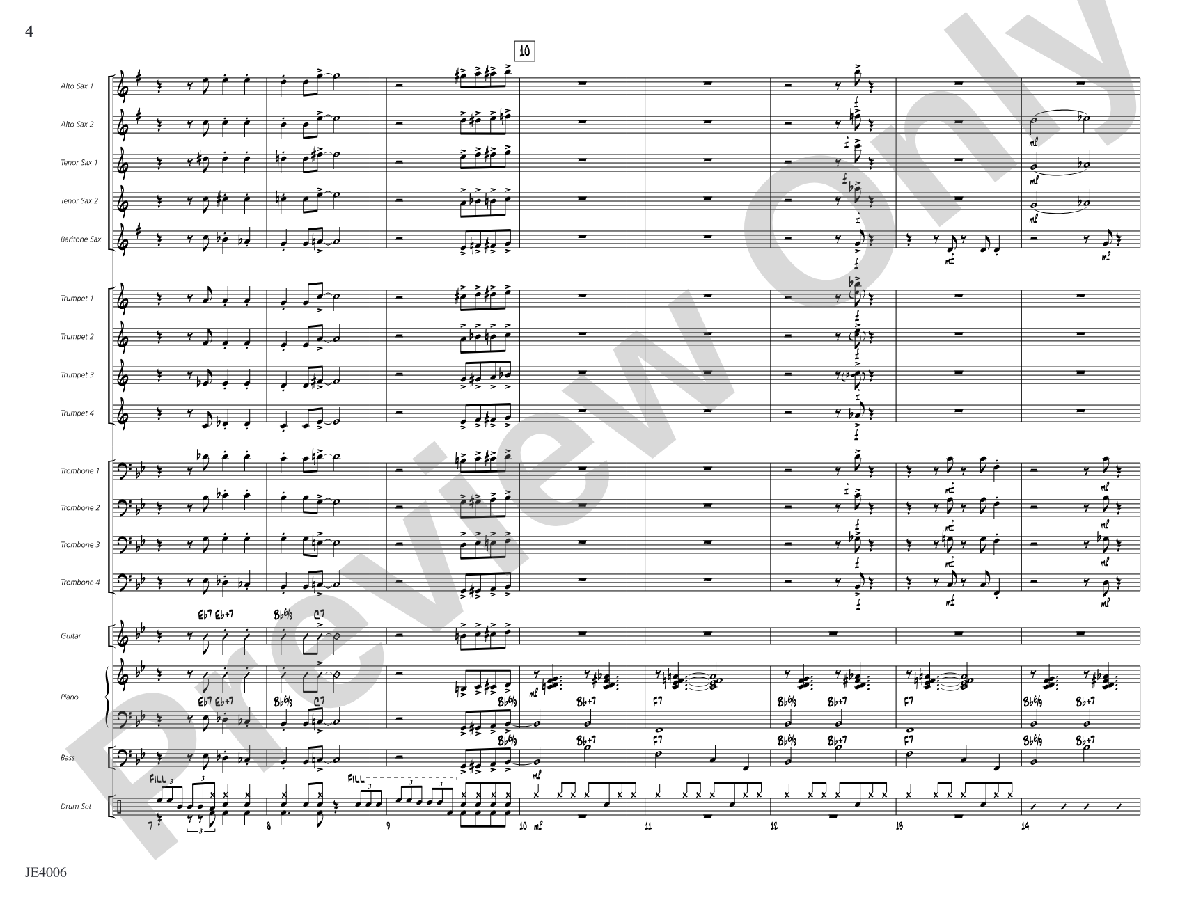 Jolly Old St. Nick: Jazz Ensemble Conductor Score & Parts