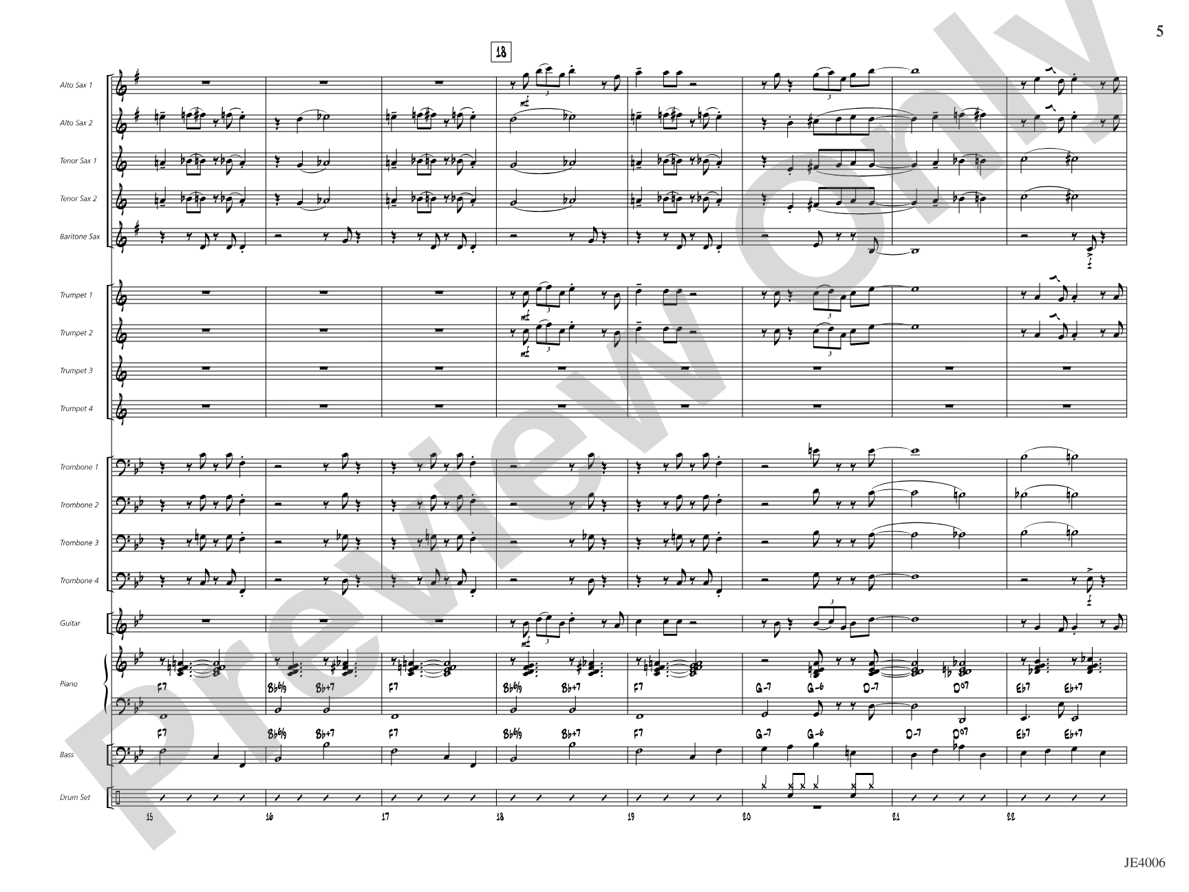 Jolly Old St. Nick: Jazz Ensemble Conductor Score & Parts