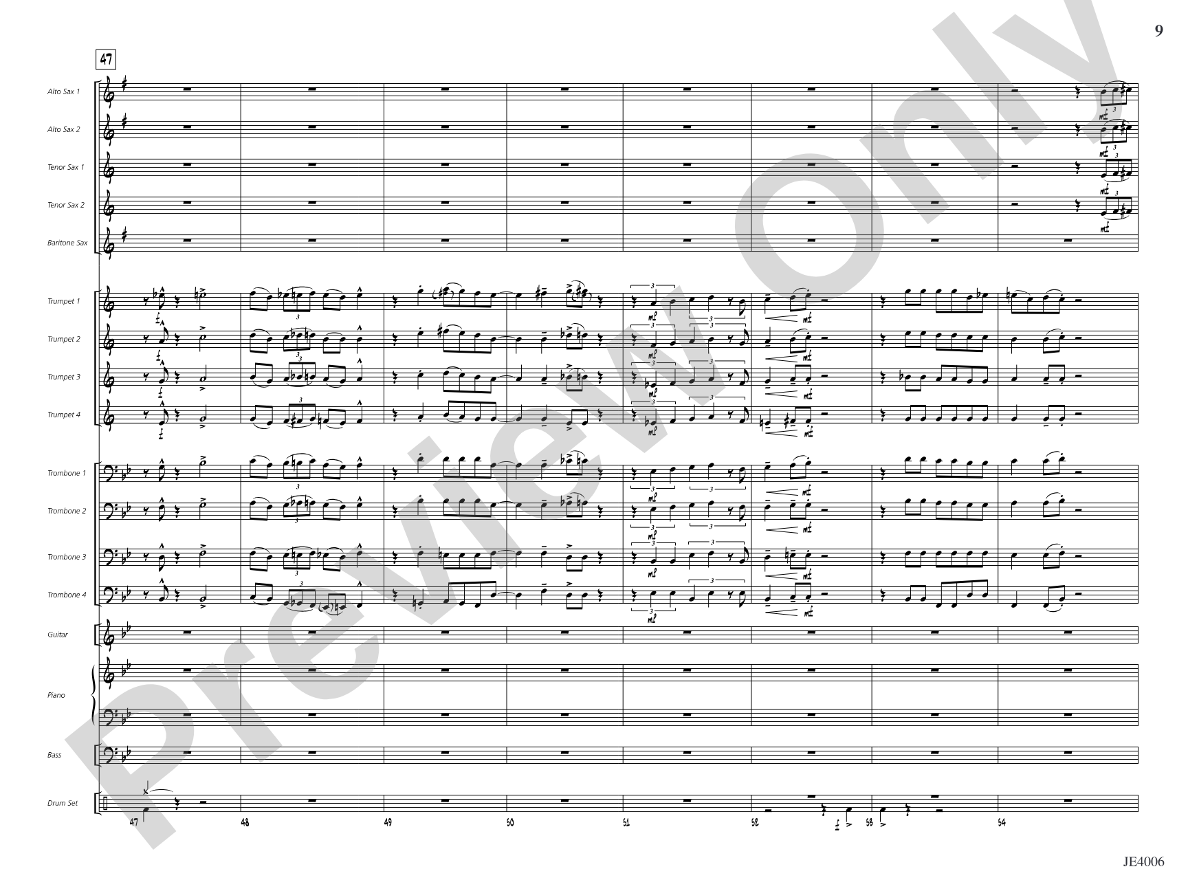 Jolly Old St. Nick: Jazz Ensemble Conductor Score & Parts
