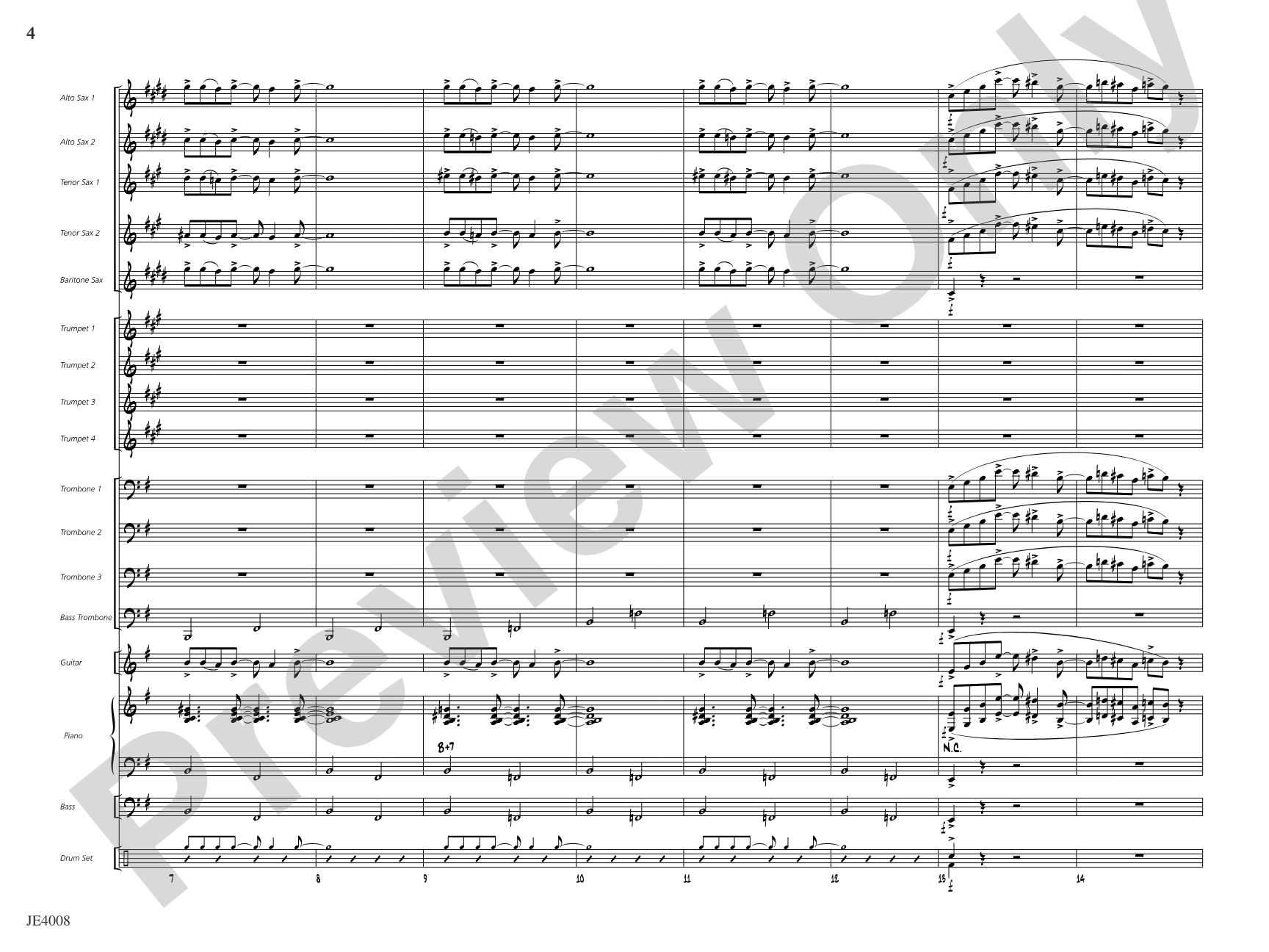 God Rest Ye Merry, Gentlemen: Jazz Ensemble Conductor Score & Parts