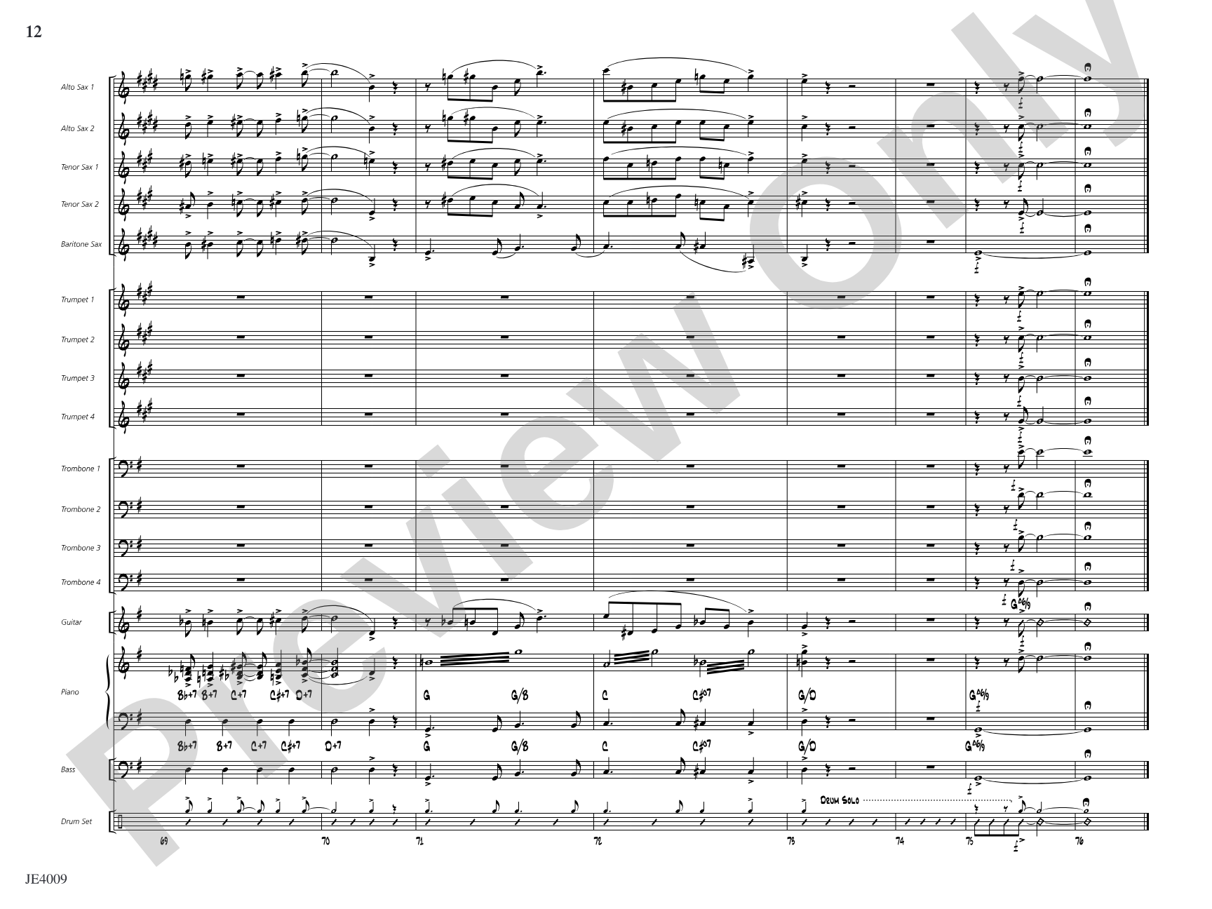 O Tannenbaum: Jazz Ensemble Conductor Score & Parts