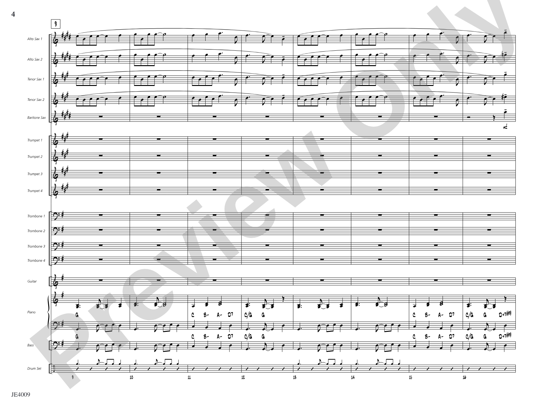 O Tannenbaum: Jazz Ensemble Conductor Score & Parts