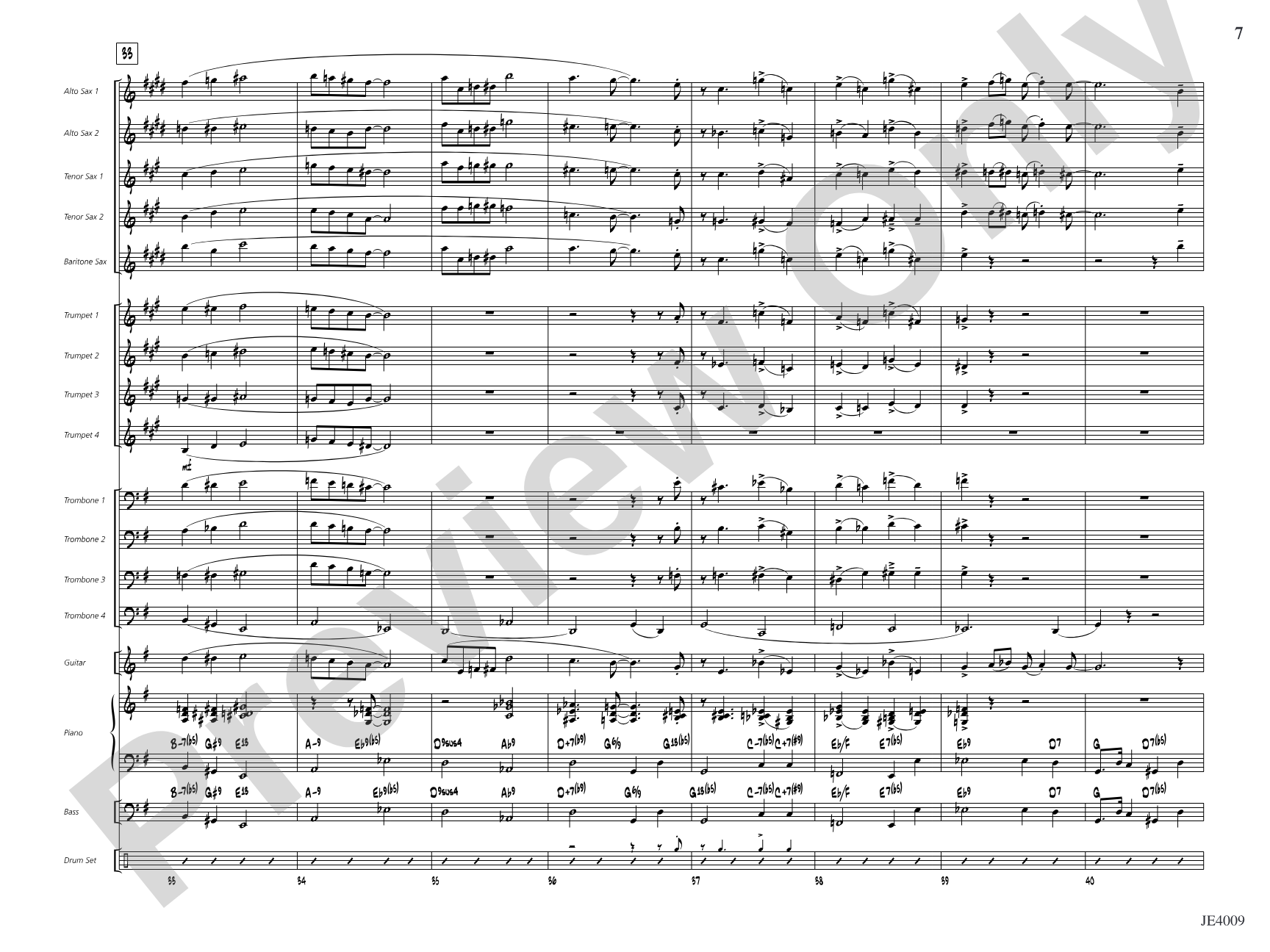 O Tannenbaum: Jazz Ensemble Conductor Score & Parts