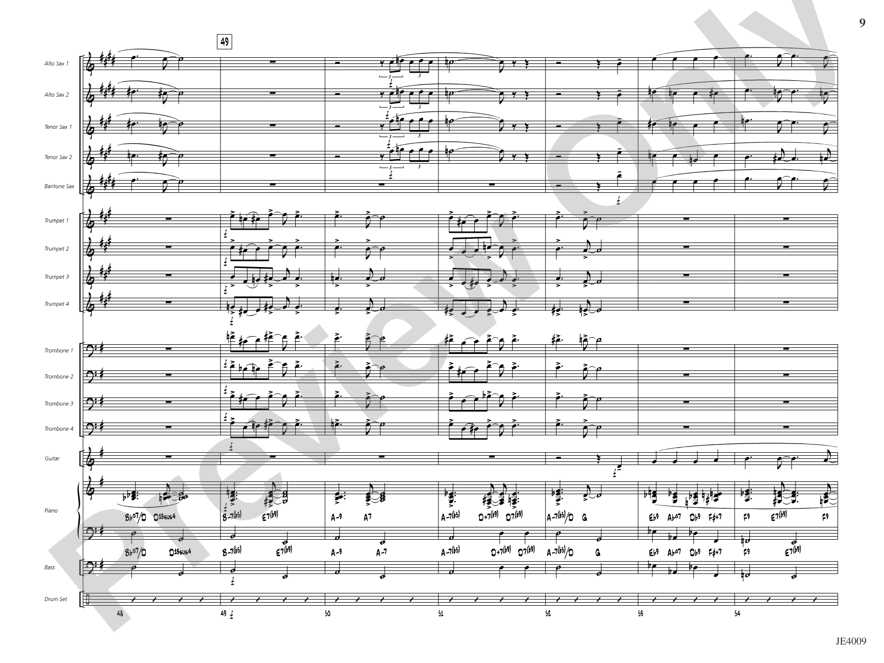 O Tannenbaum: Jazz Ensemble Conductor Score & Parts