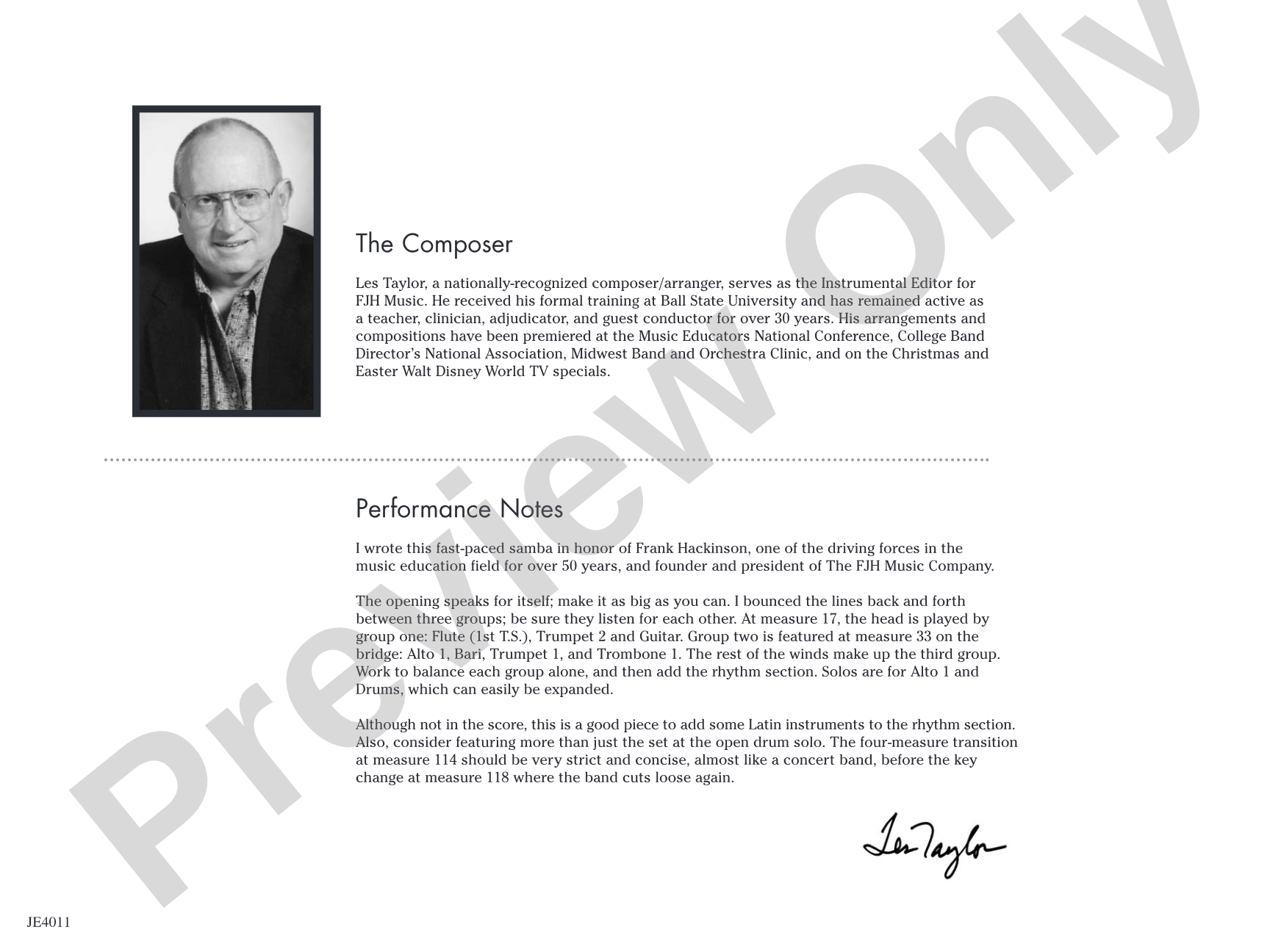 Hack's Back!: Jazz Ensemble Conductor Score & Parts