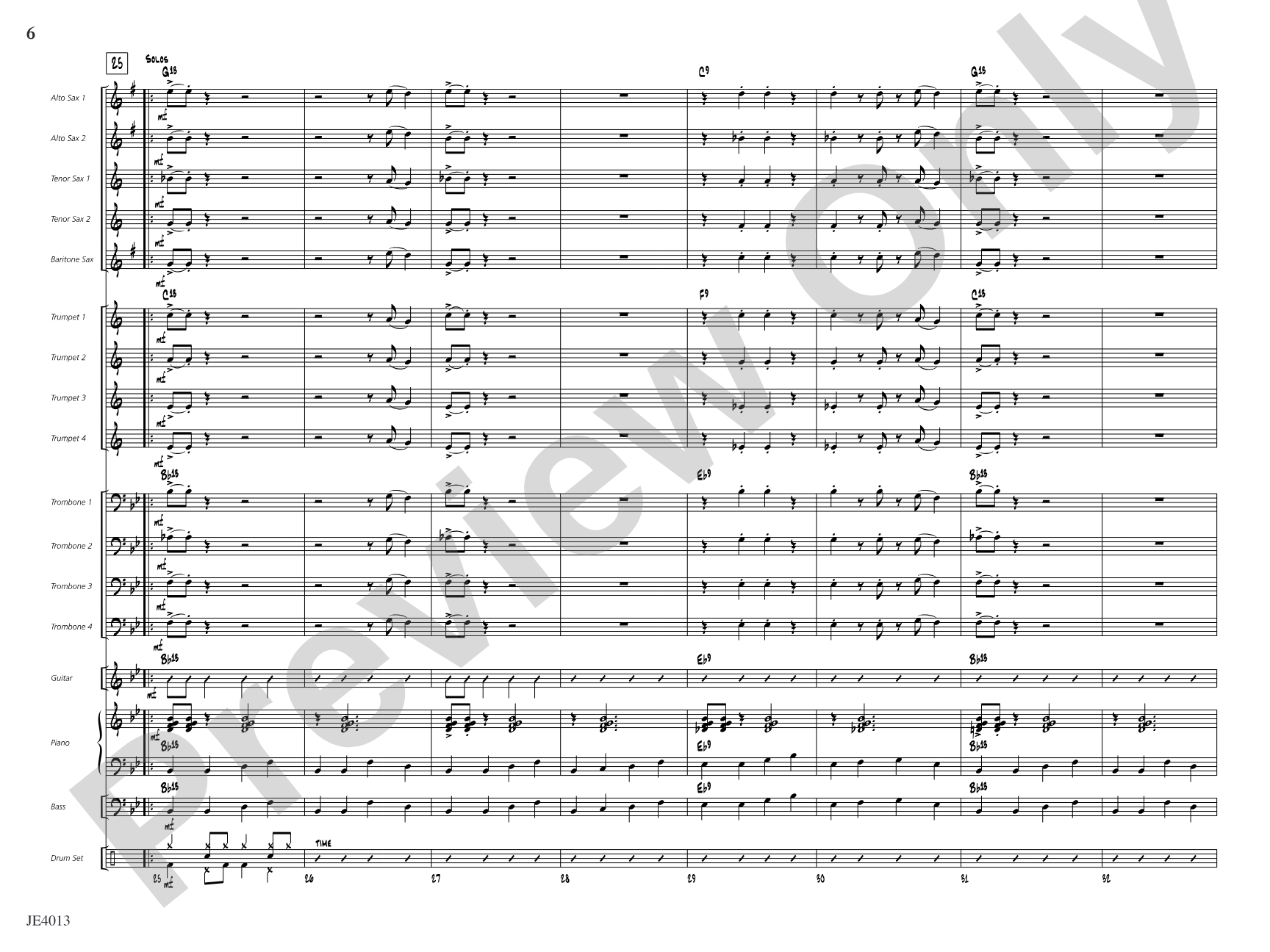 Two Bits: Jazz Ensemble Conductor Score & Parts