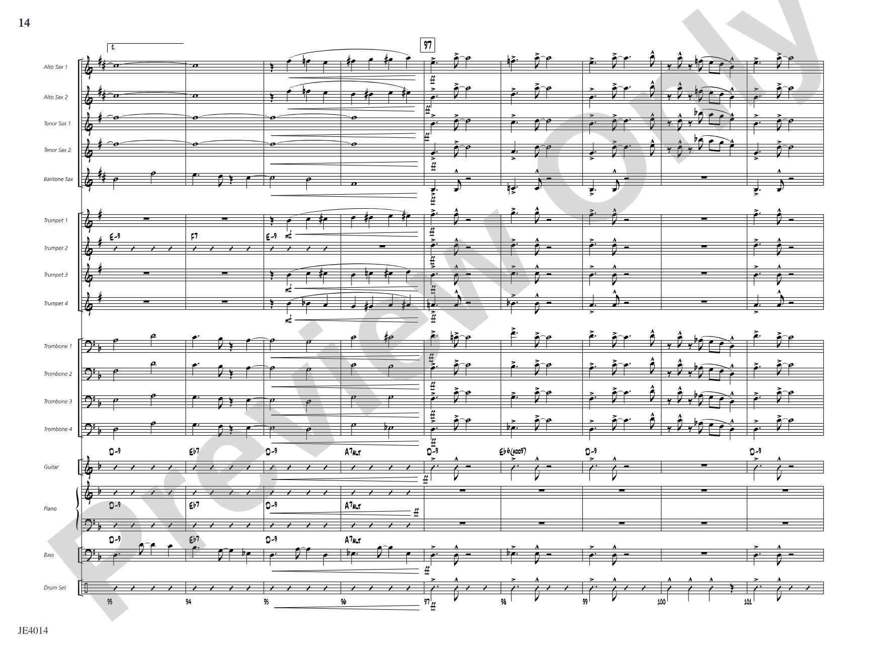 Otra Vez: Jazz Ensemble Conductor Score & Parts
