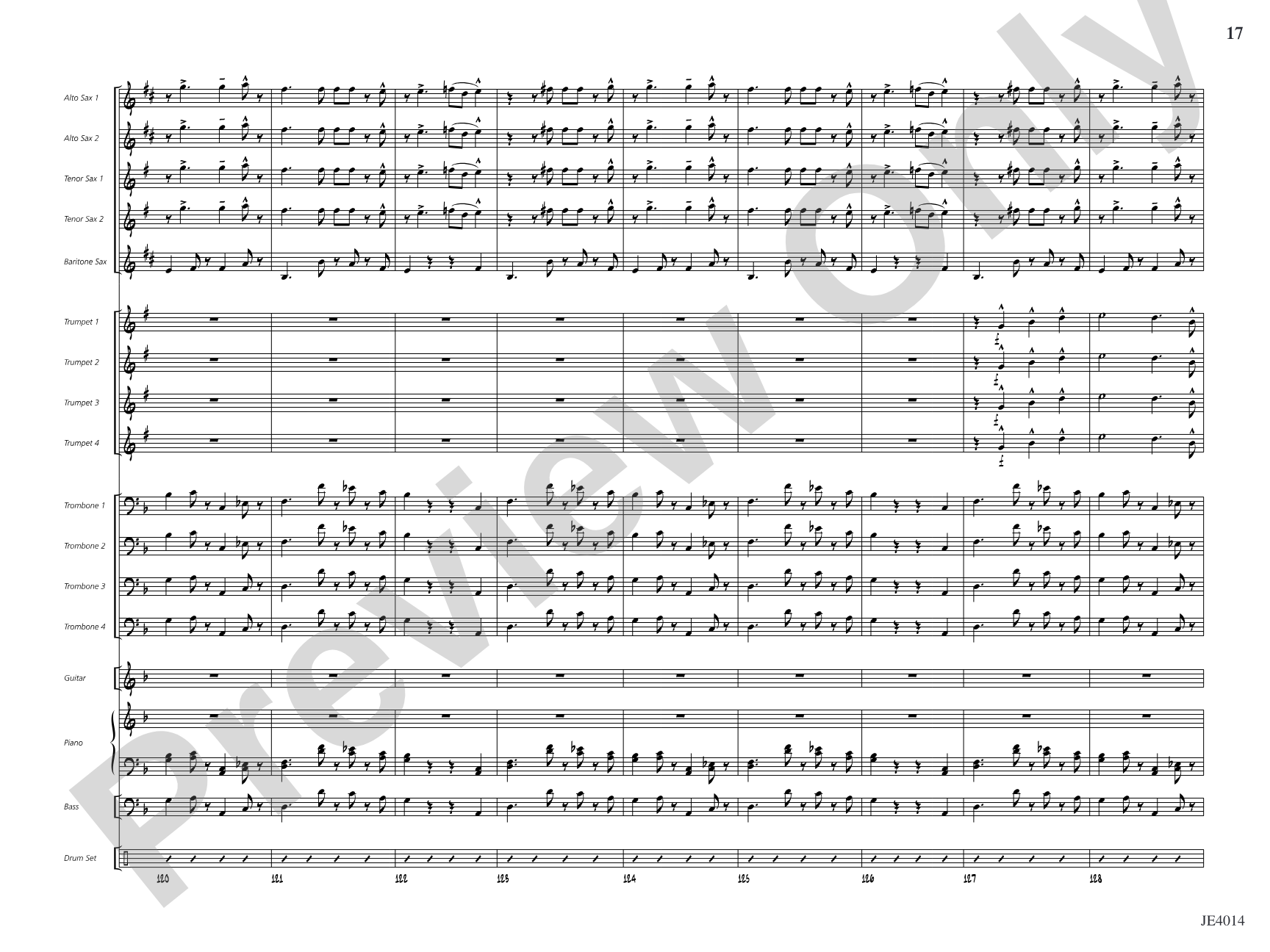 Otra Vez: Jazz Ensemble Conductor Score & Parts