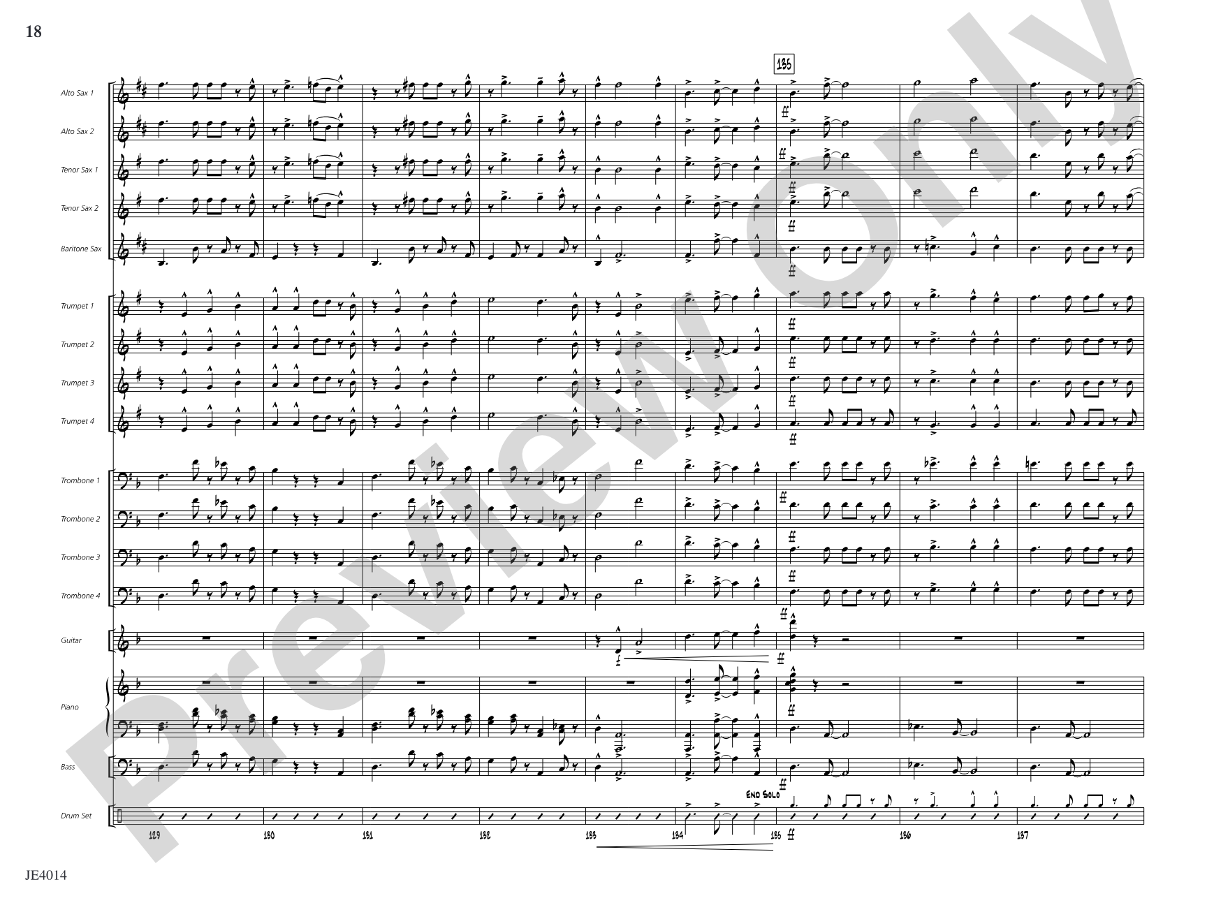 Otra Vez: Jazz Ensemble Conductor Score & Parts