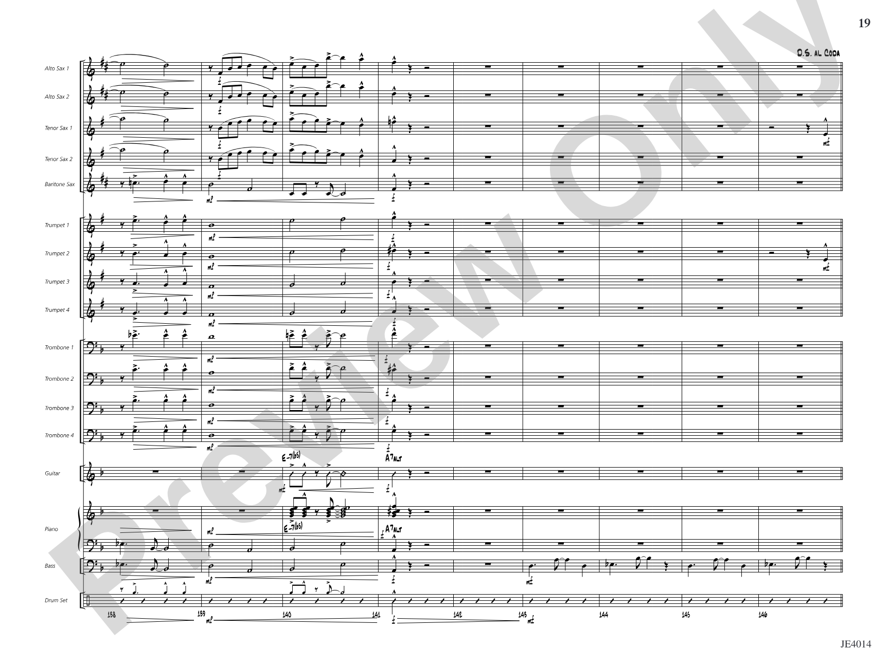 Otra Vez: Jazz Ensemble Conductor Score & Parts