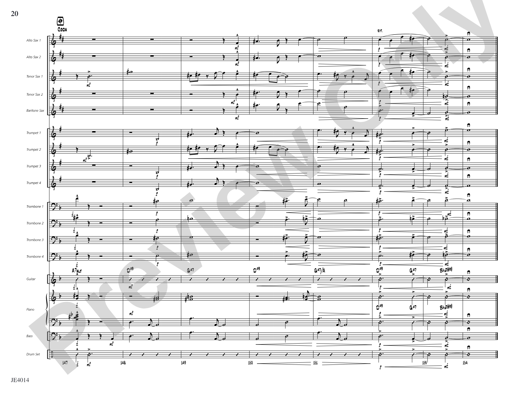Otra Vez: Jazz Ensemble Conductor Score & Parts
