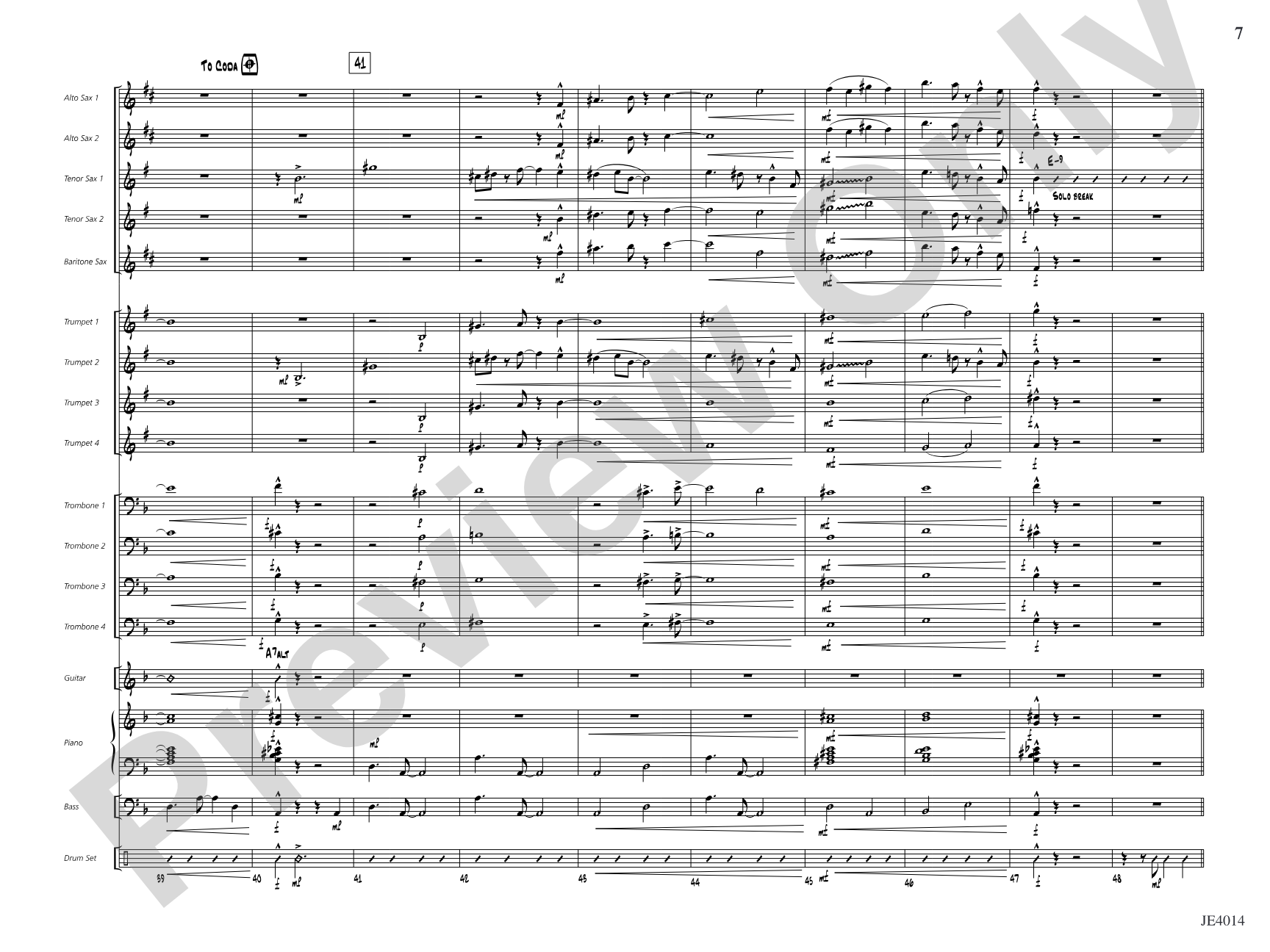 Otra Vez: Jazz Ensemble Conductor Score & Parts
