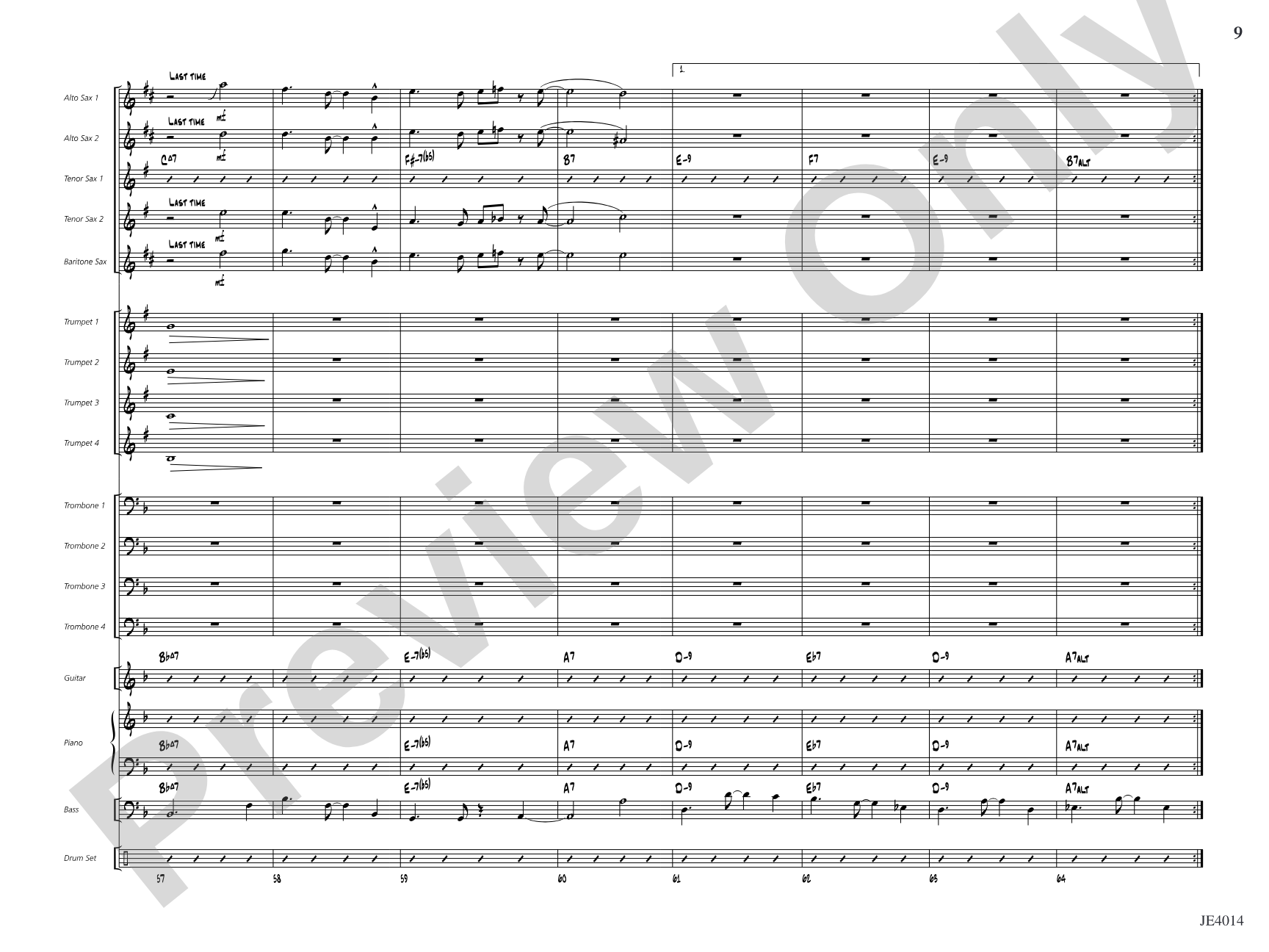 Otra Vez: Jazz Ensemble Conductor Score & Parts
