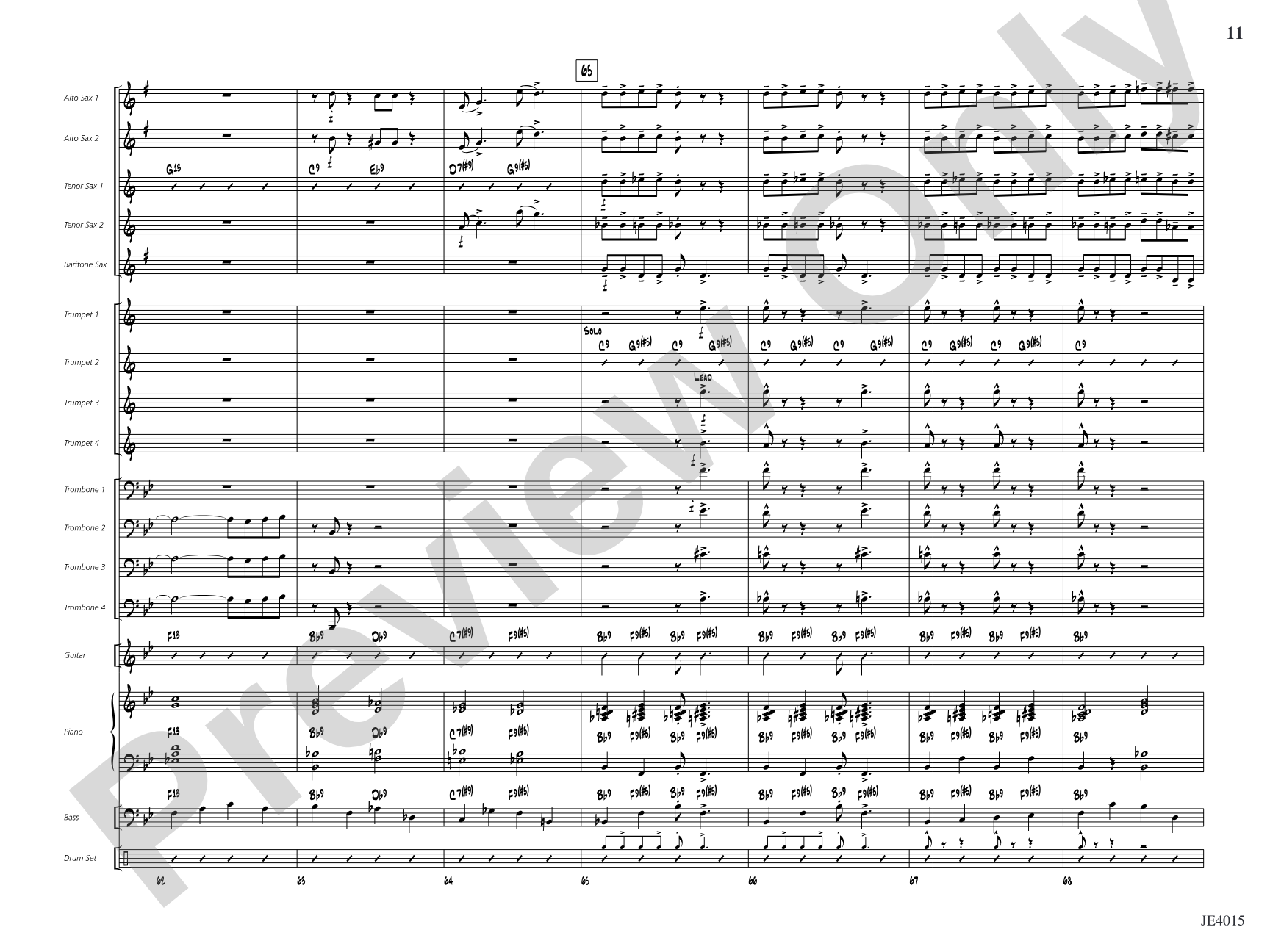 Outback Boogie: Jazz Ensemble Conductor Score & Parts