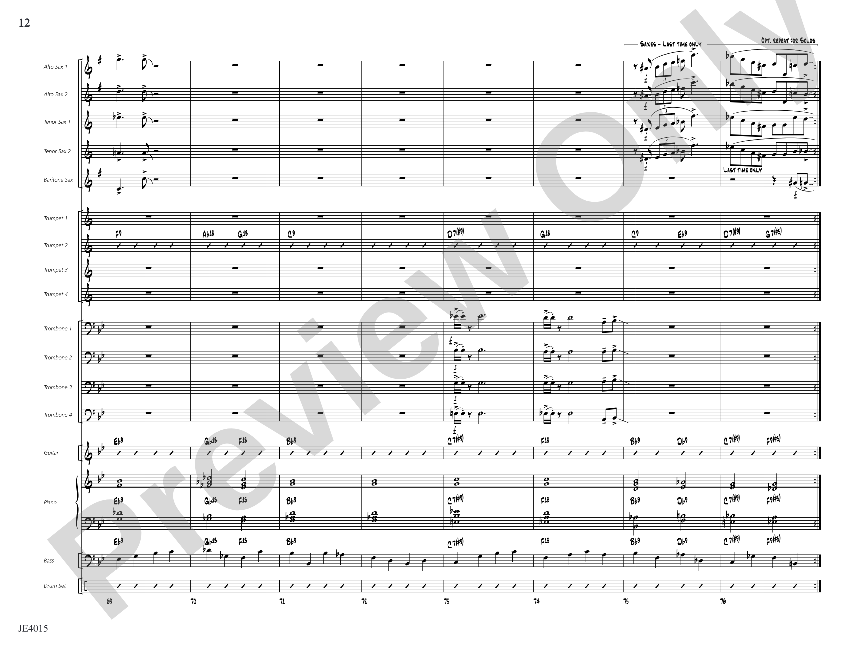 Outback Boogie: Jazz Ensemble Conductor Score & Parts