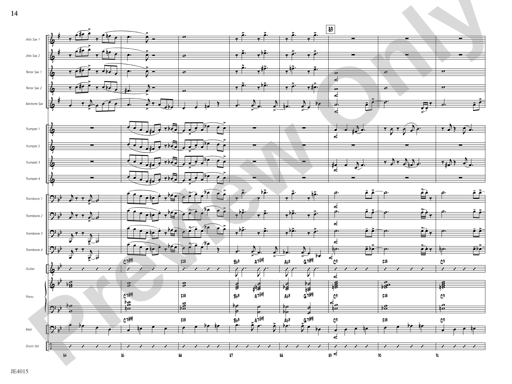 Outback Boogie: Jazz Ensemble Conductor Score & Parts