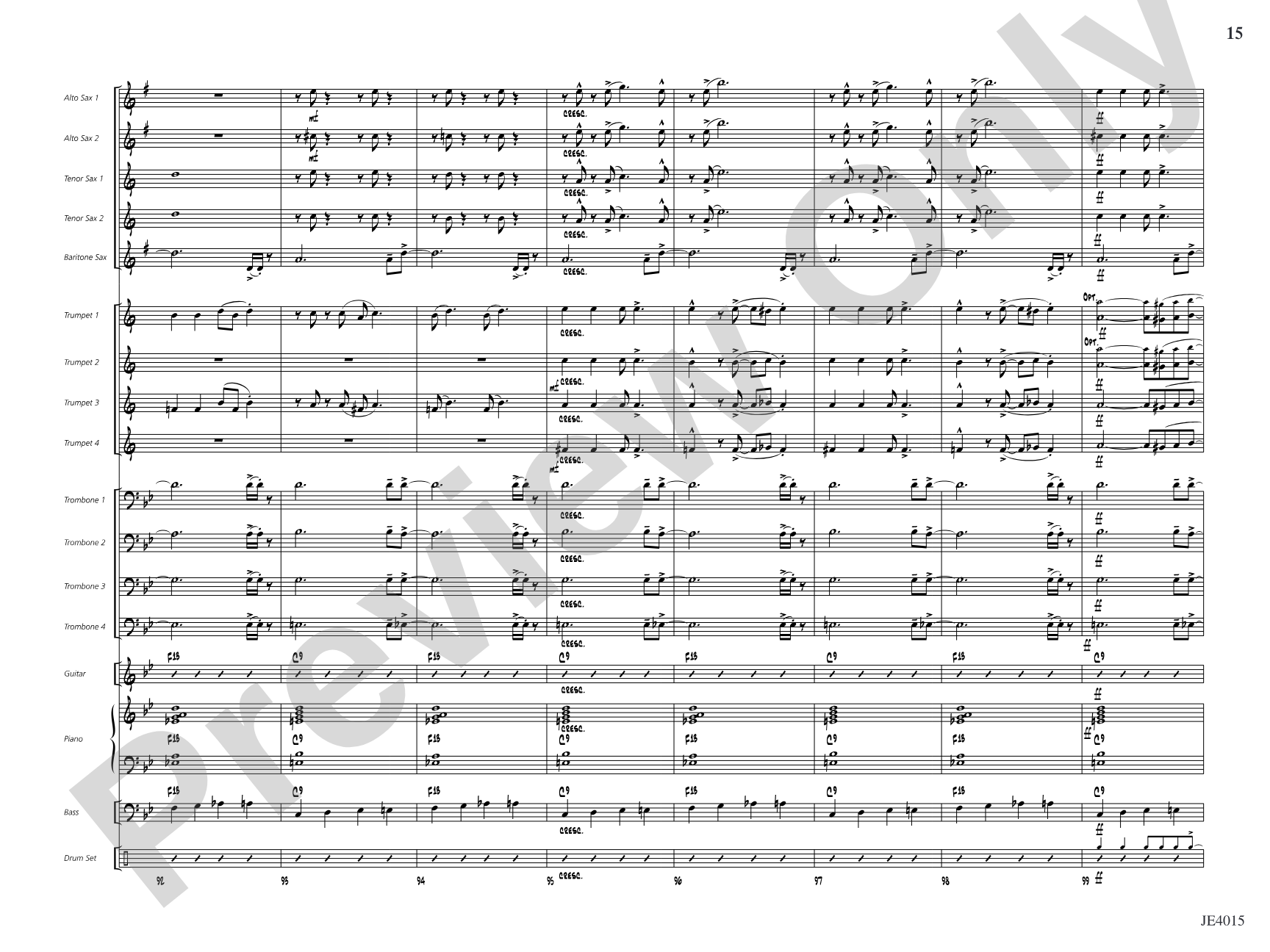 Outback Boogie: Jazz Ensemble Conductor Score & Parts