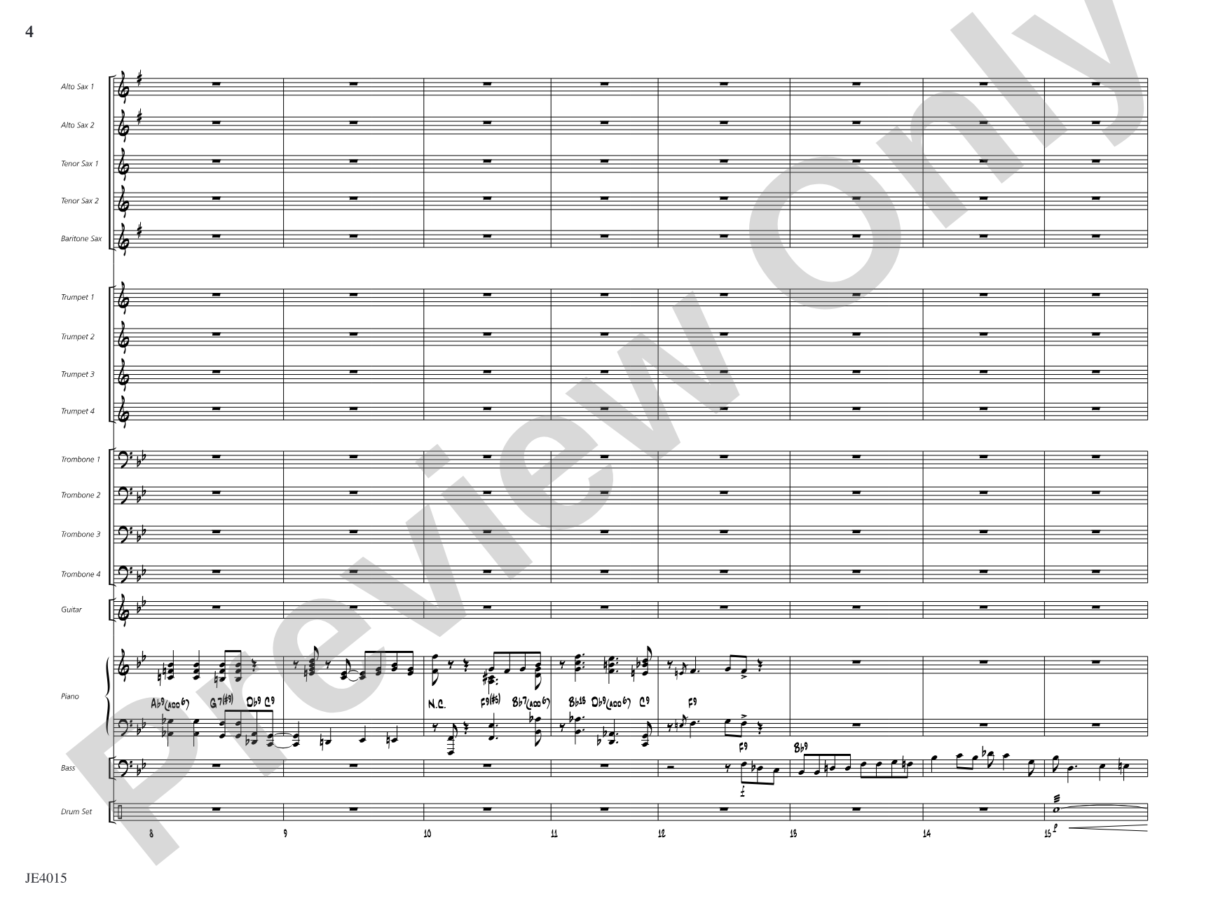 Outback Boogie: Jazz Ensemble Conductor Score & Parts