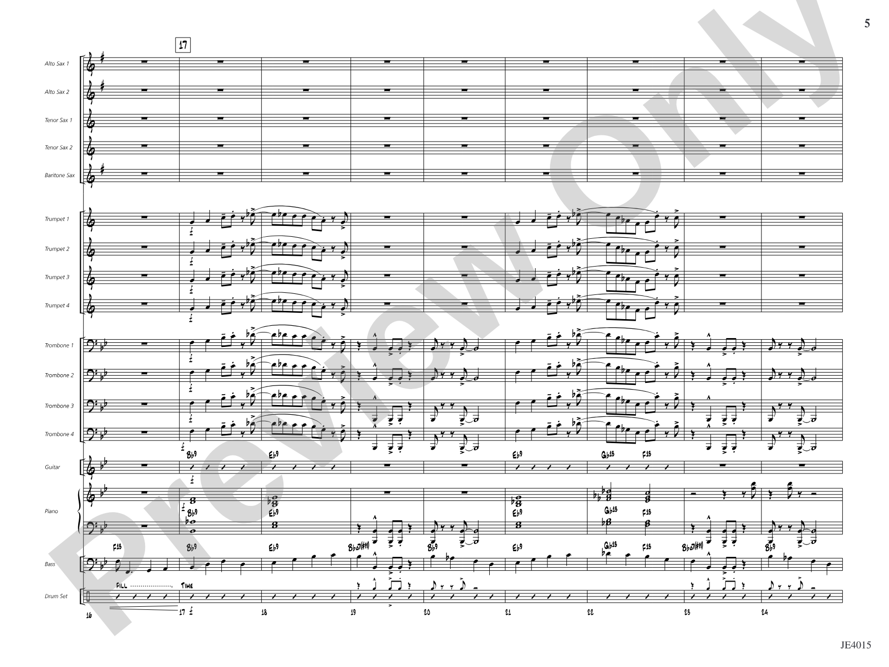 Outback Boogie: Jazz Ensemble Conductor Score & Parts