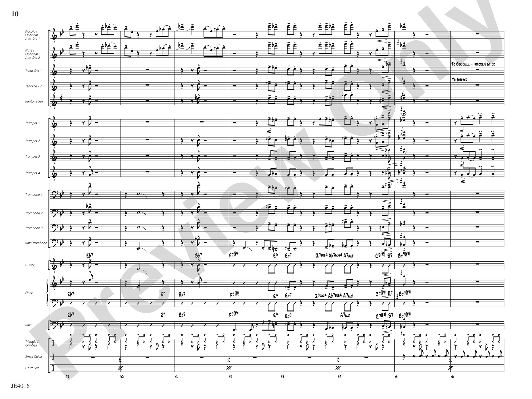 Digger's Bossa Nova: Jazz Ensemble Conductor Score & Parts