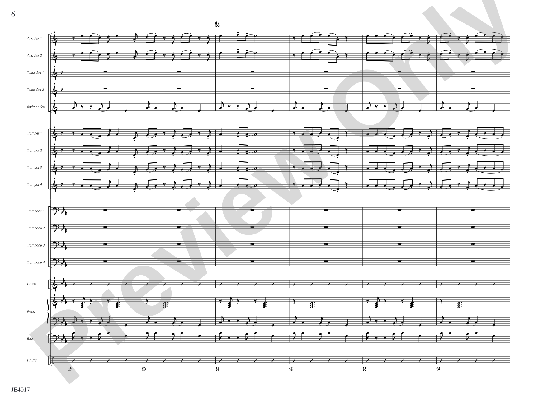 Dressed in Black: Jazz Ensemble Conductor Score & Parts