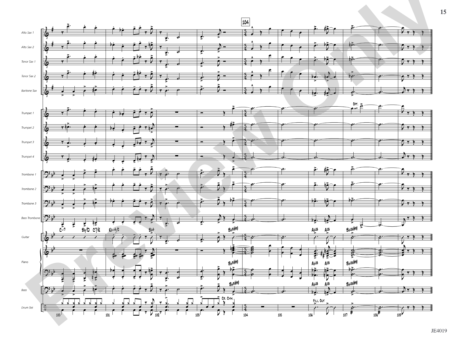 Take Me Out to the Ball Game: Jazz Ensemble Conductor Score & Parts